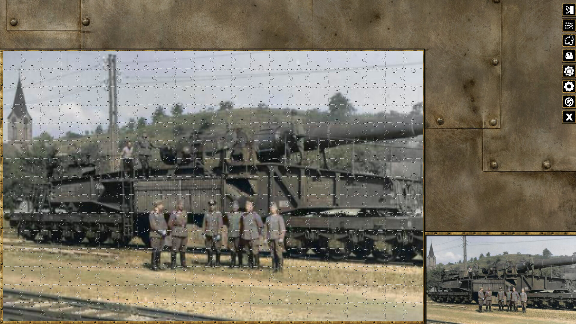 Pixel Puzzles WW2 Jigsaw - Pack: German Railway Guns screenshot 12