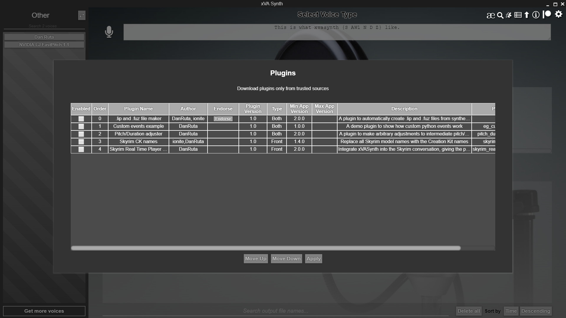 xVASynth screenshot 6