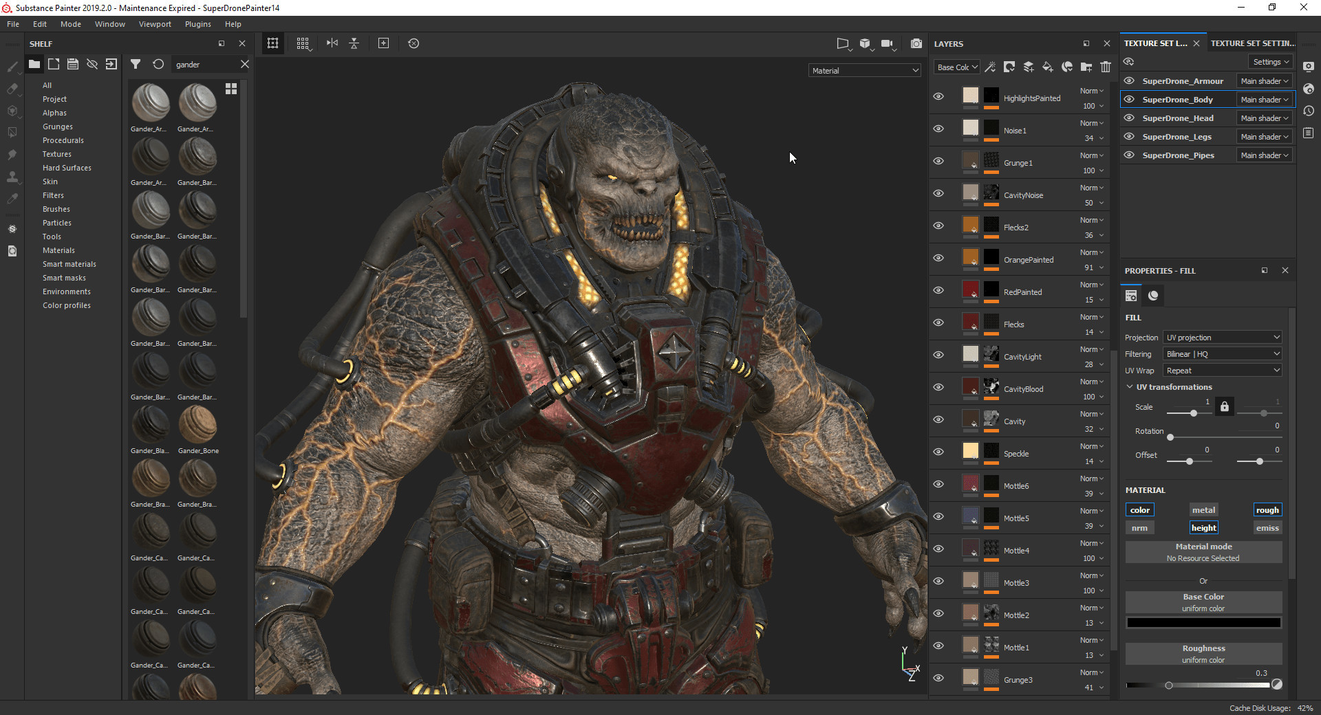 Substance 3D Painter 2022 screenshot 1