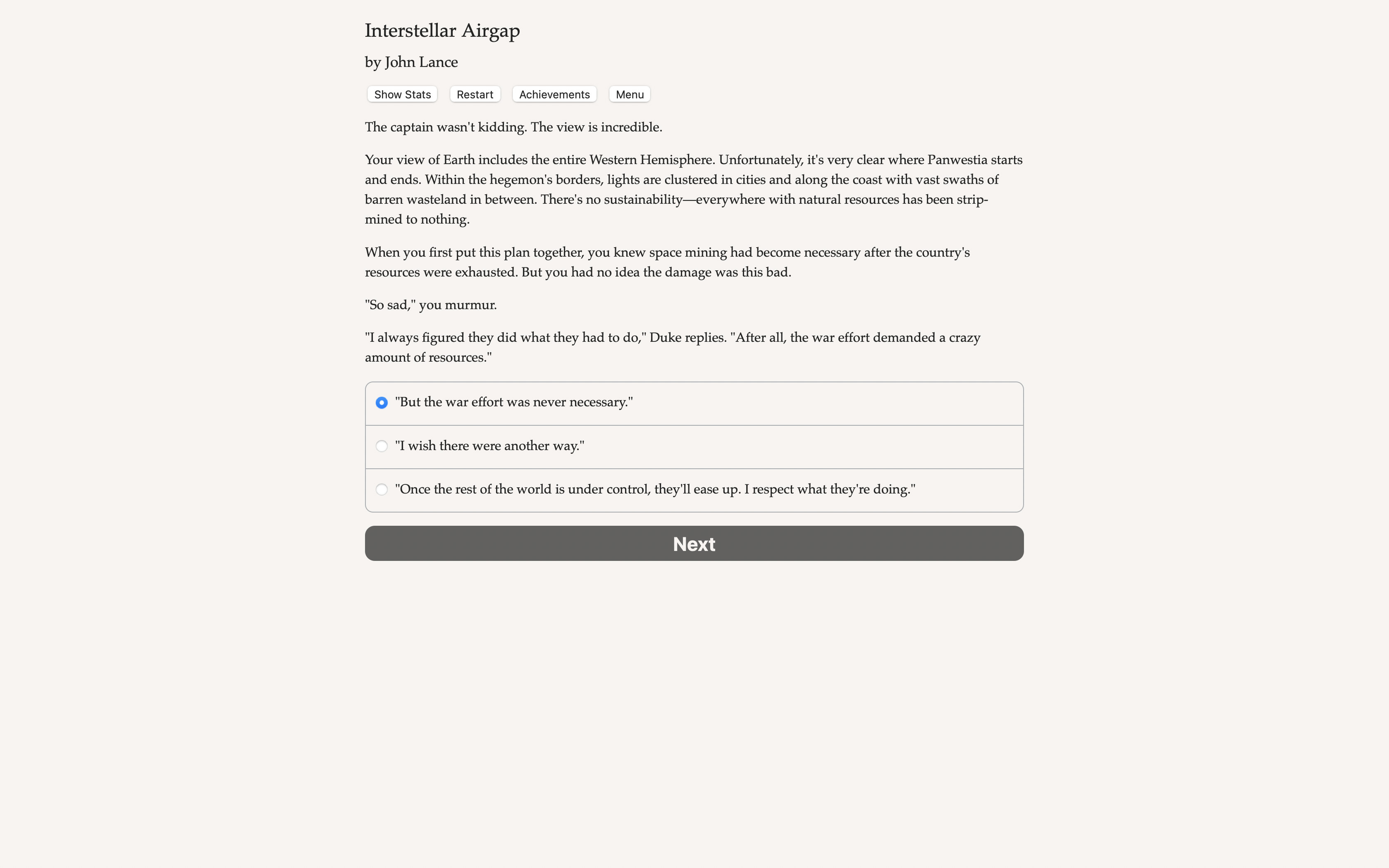 Interstellar Airgap screenshot 3