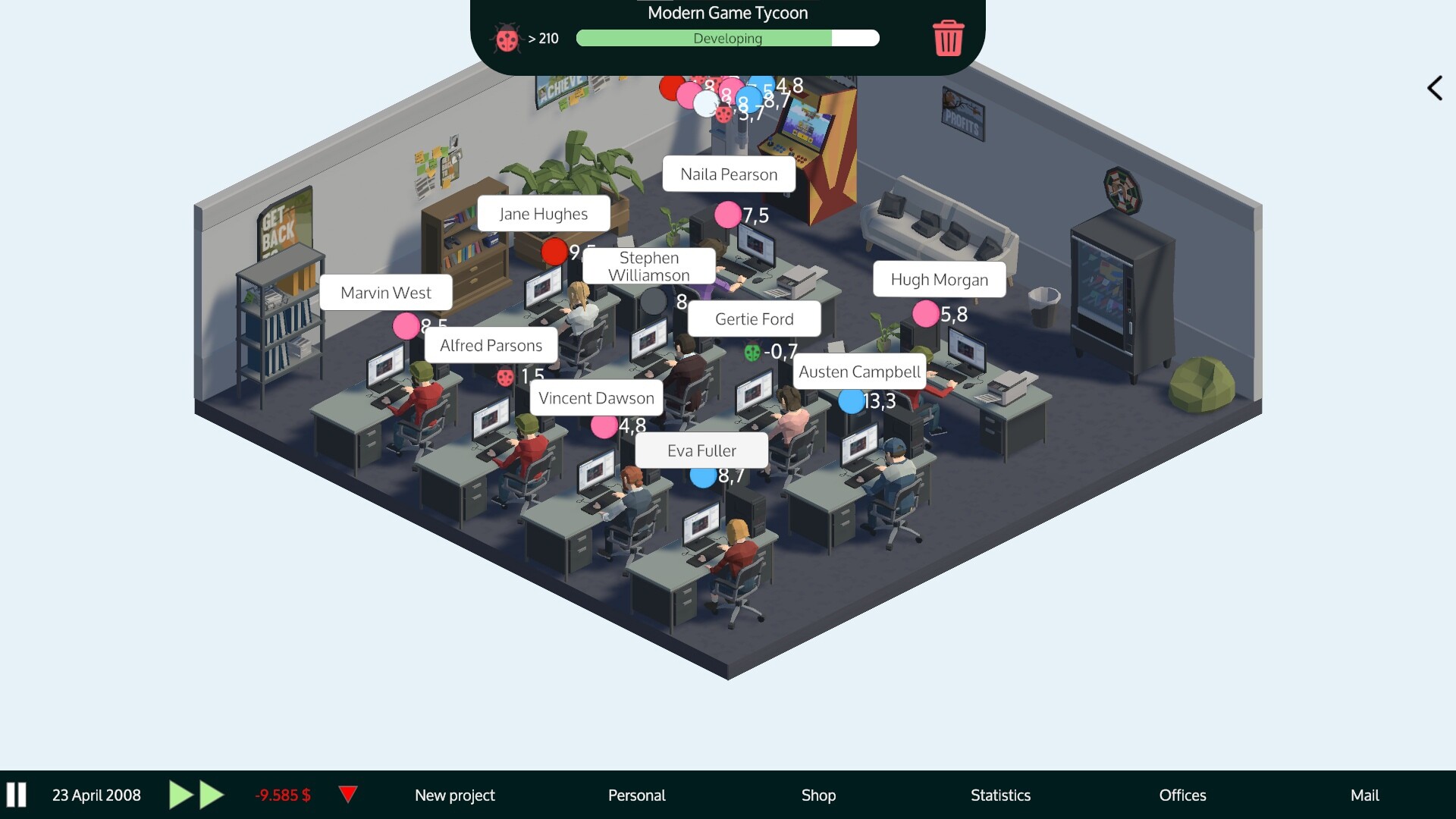 Modern Game Tycoon screenshot 1