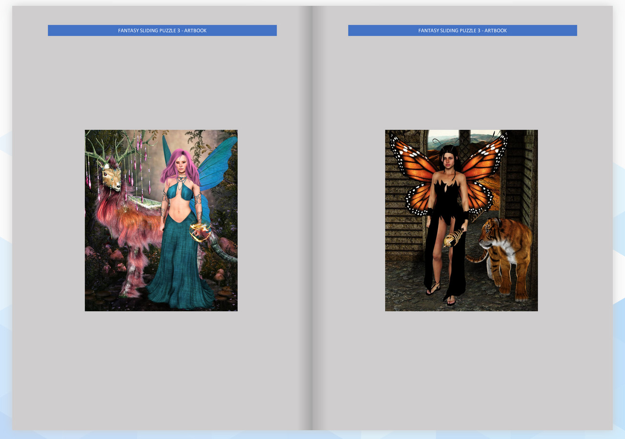 Fantasy Sliding Puzzle 3 - ArtBook screenshot 1