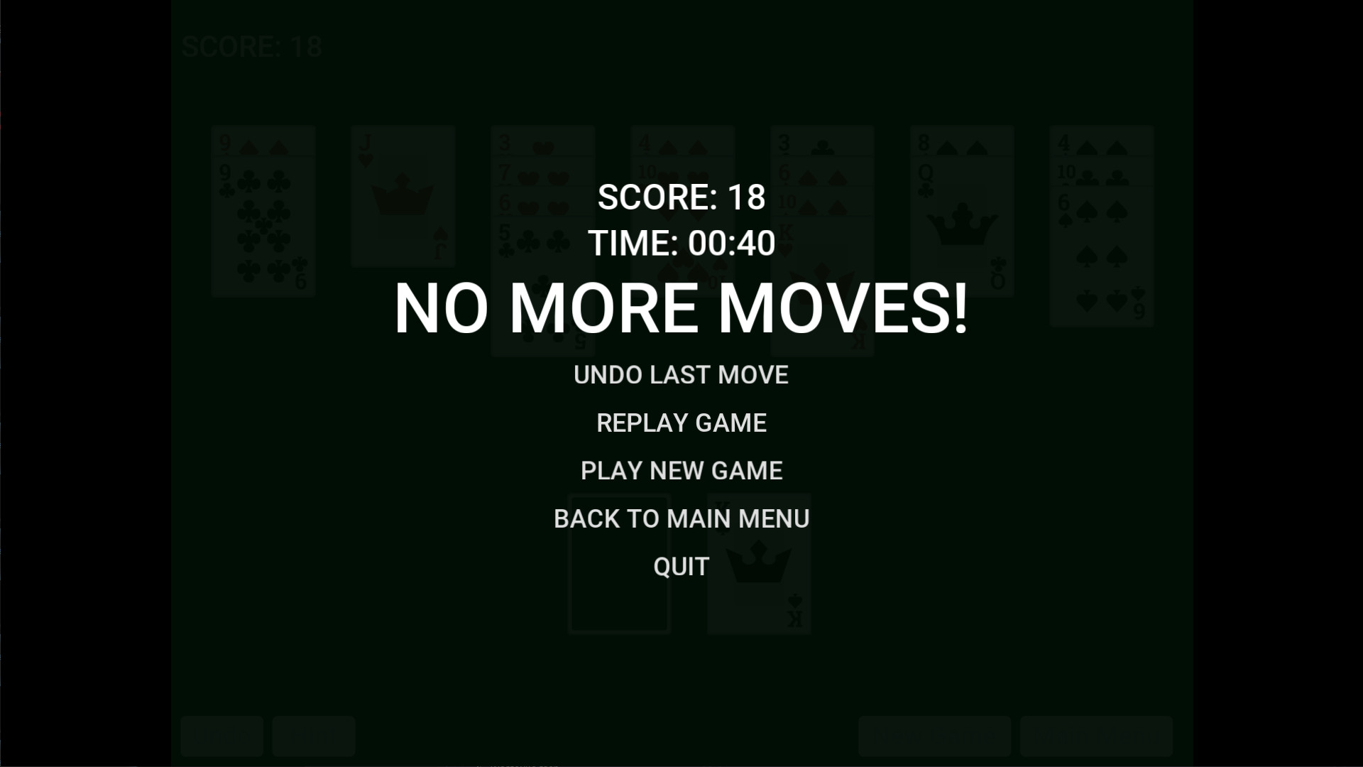 Golf Solitaire Simple screenshot 3