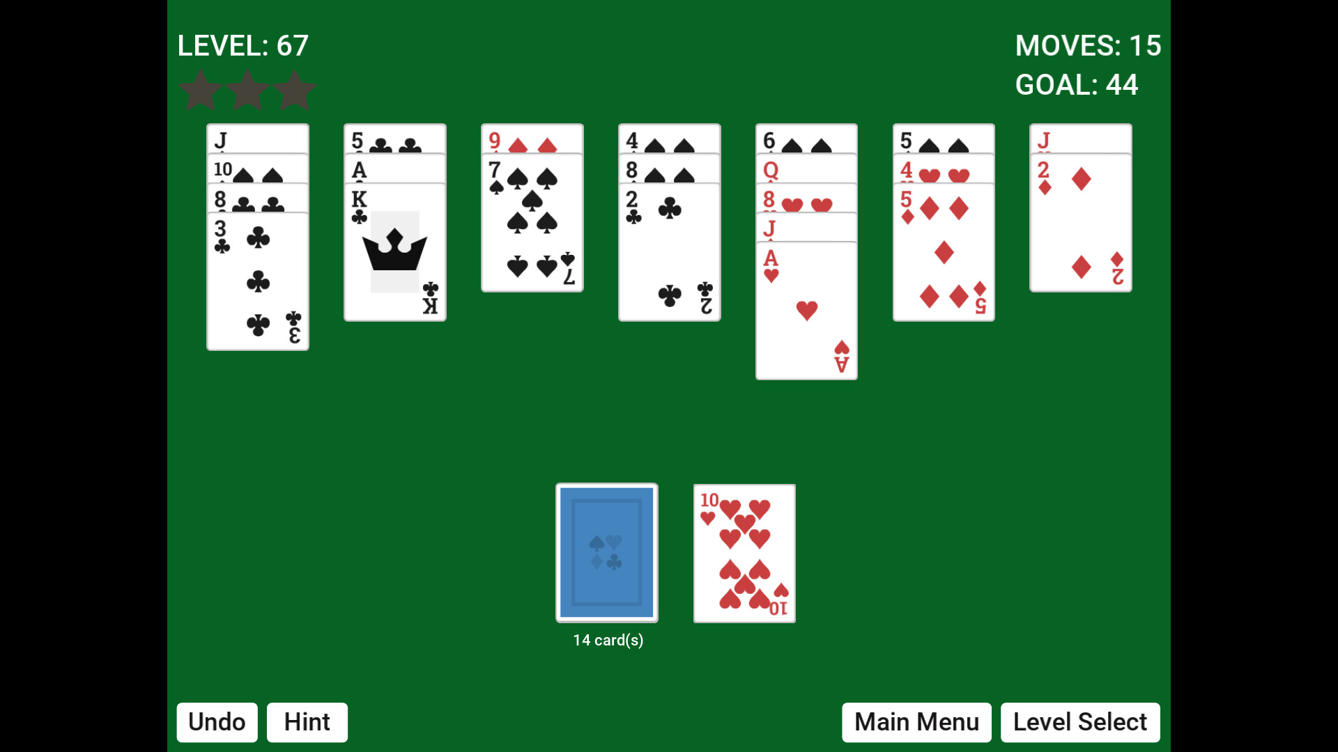 Golf Solitaire Simple screenshot 10
