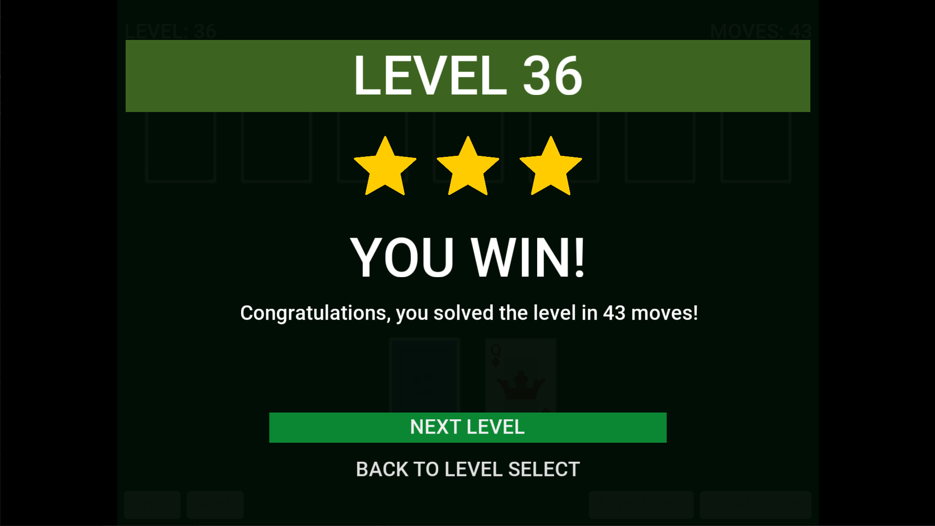 Golf Solitaire Simple screenshot 8