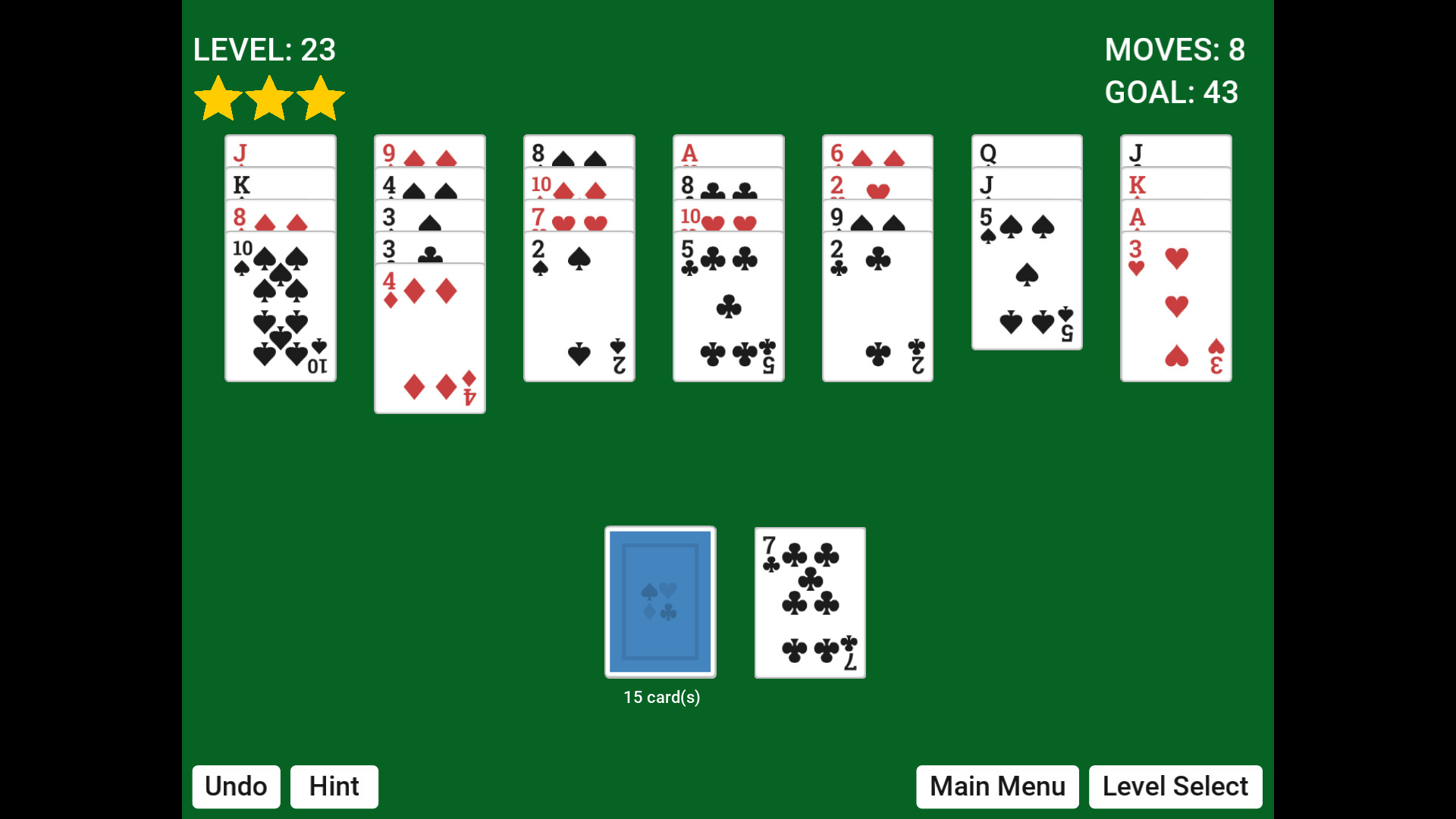 Golf Solitaire Simple screenshot 13