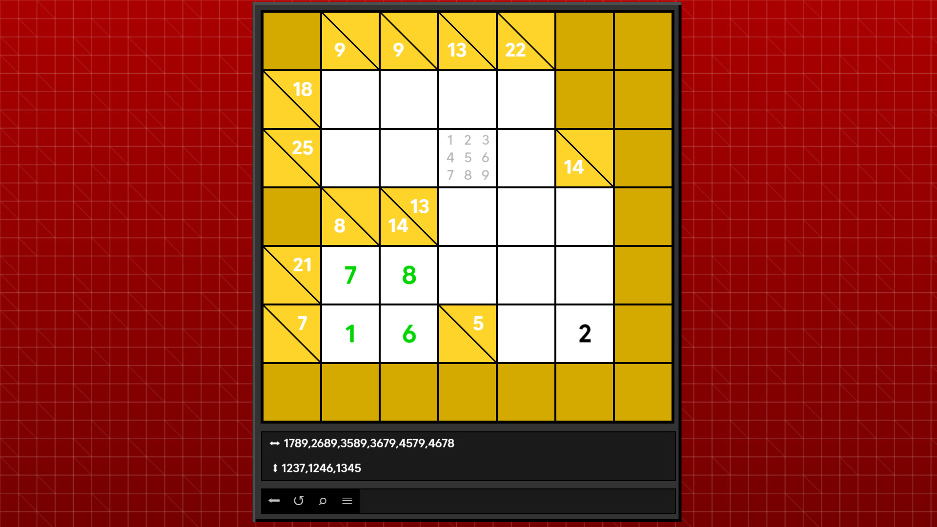 Super Kakuro screenshot 2