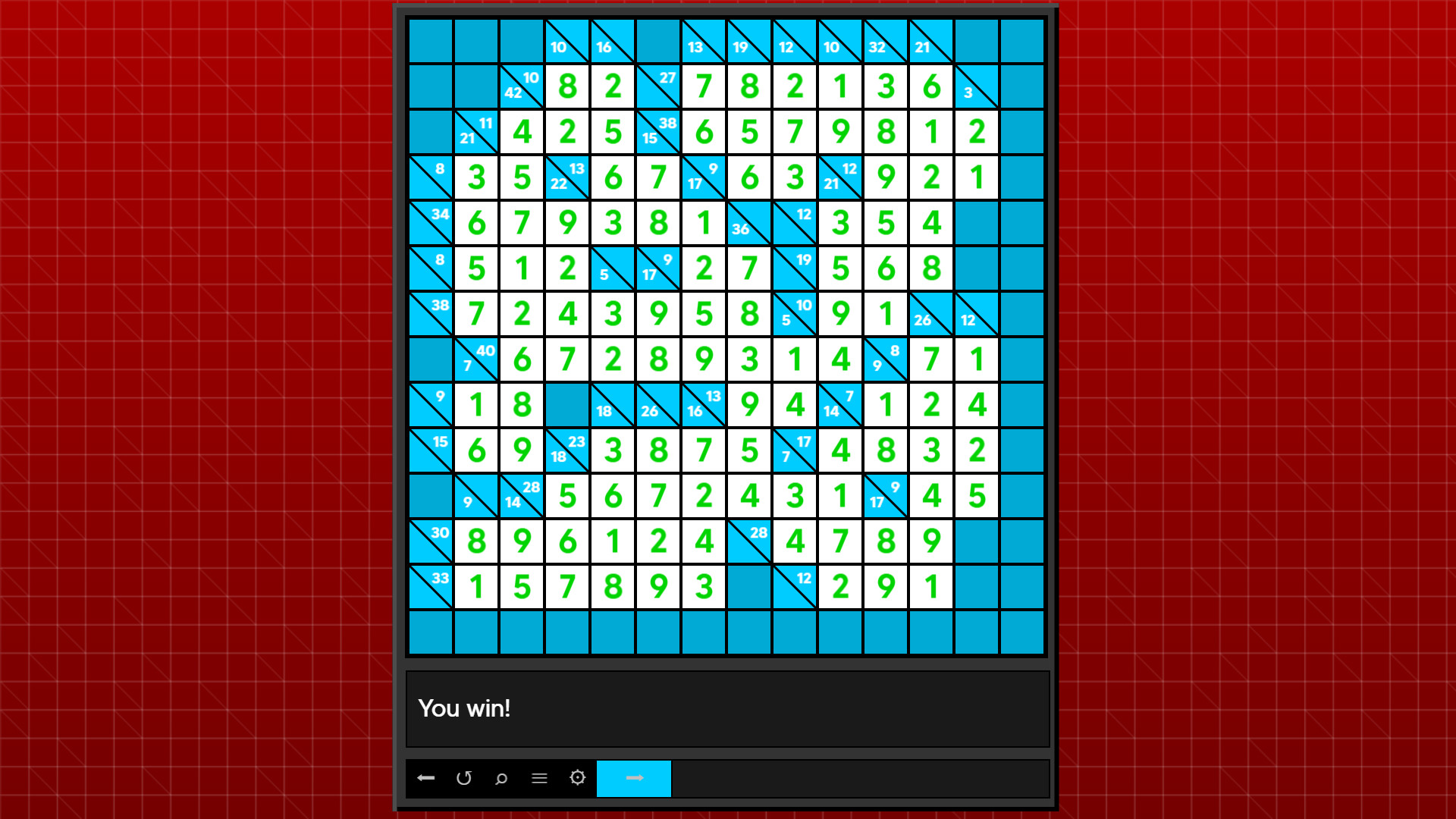 Super Kakuro screenshot 5