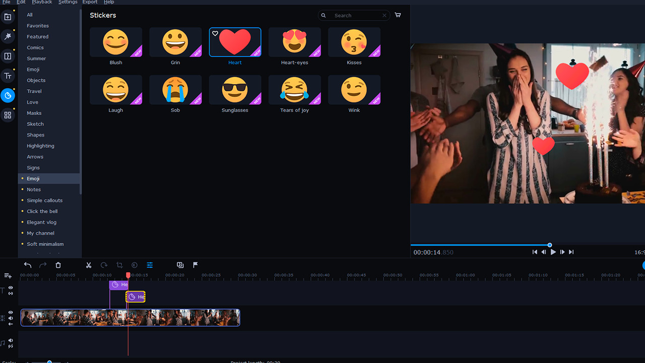 Movavi Video Editor Plus 2022 - Handy Set screenshot 2