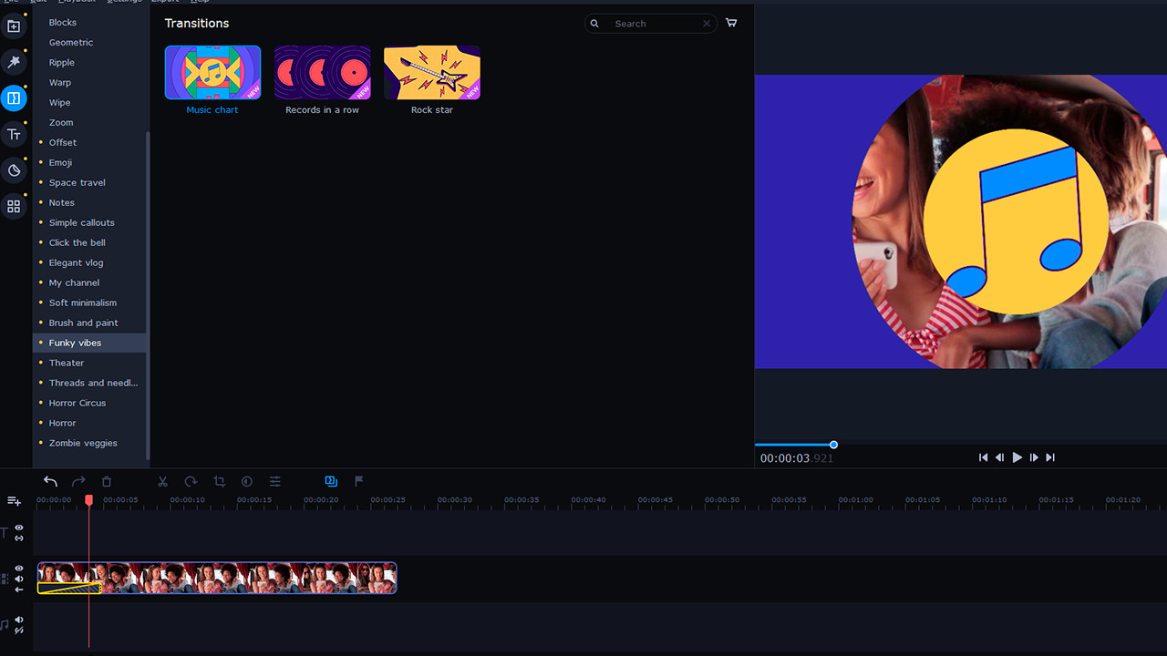 Movavi Video Editor Plus 2022 - Creative Set screenshot 2