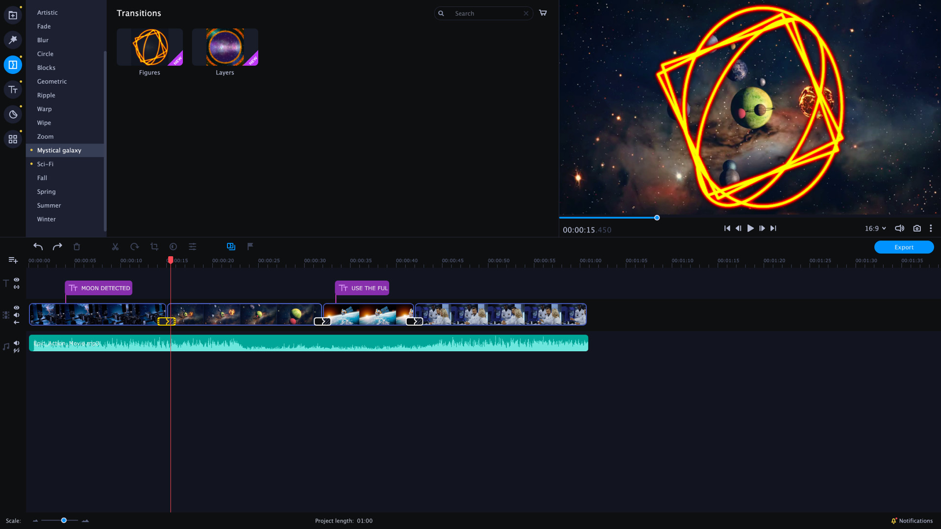 Movavi Video Editor Plus 2022 - Future is now Set screenshot 3