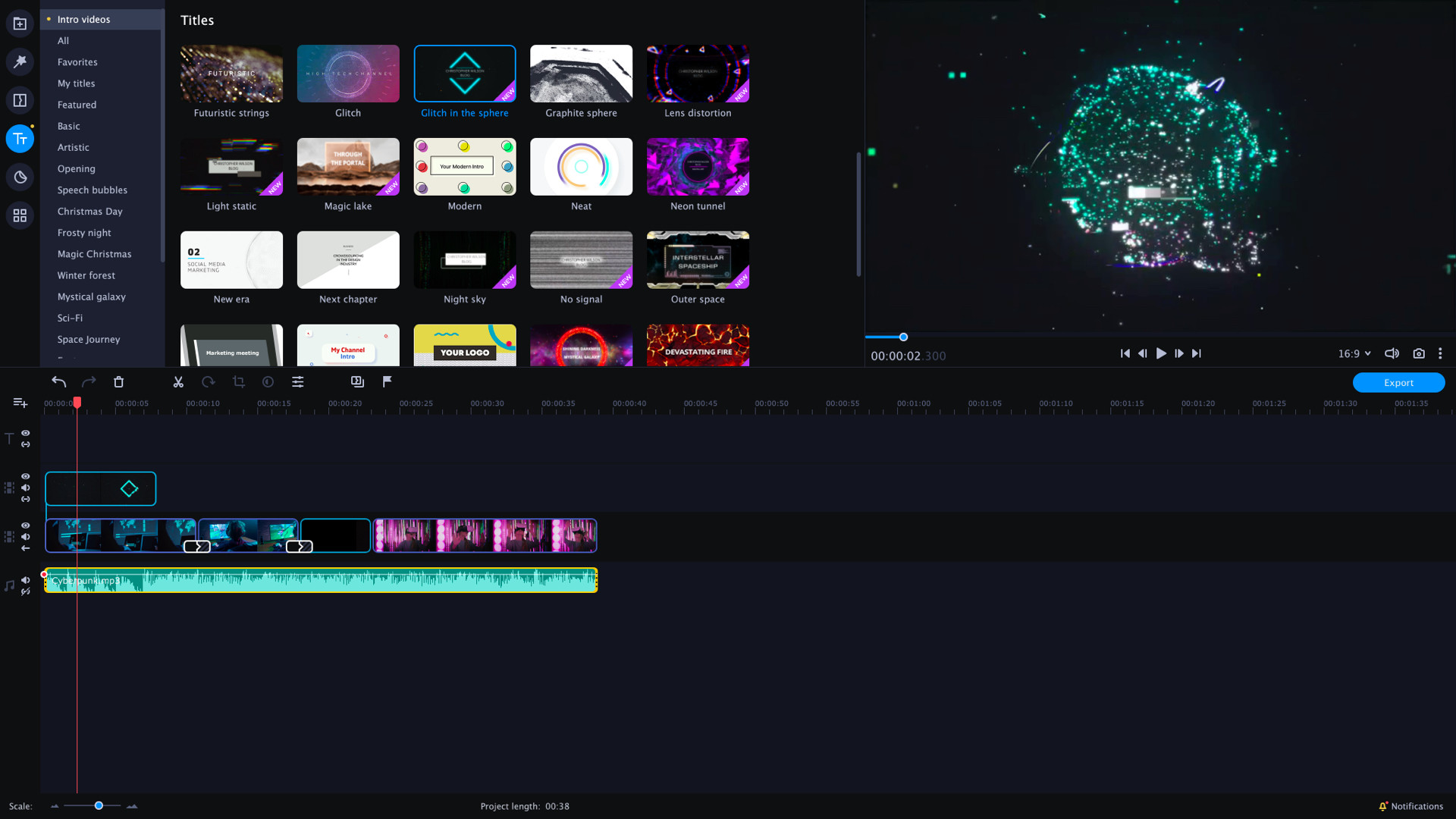 Movavi Video Suite 2022 - VHS Intro Pack screenshot 5