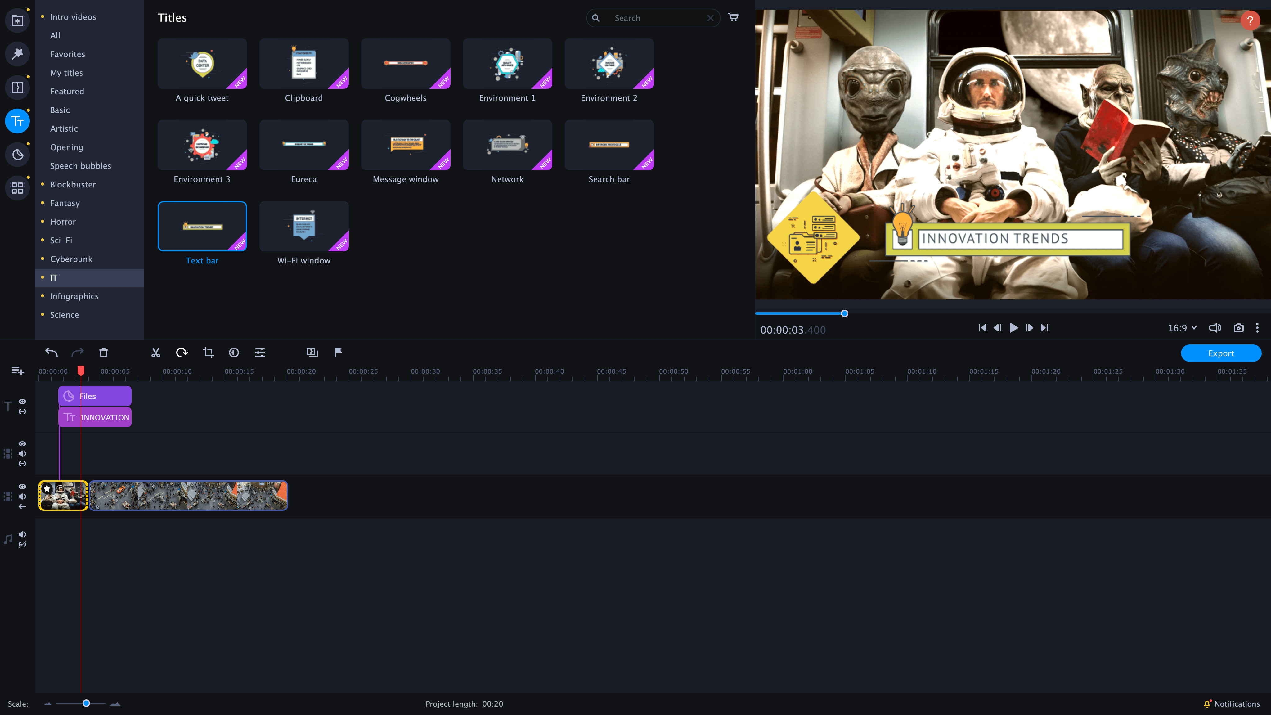 Movavi Video Suite 2022 - Technology Set screenshot 1