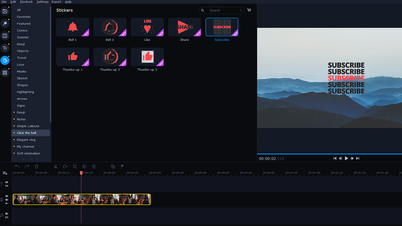 Movavi Video Suite 2022 - Let's Start a Vlog Set screenshot 1