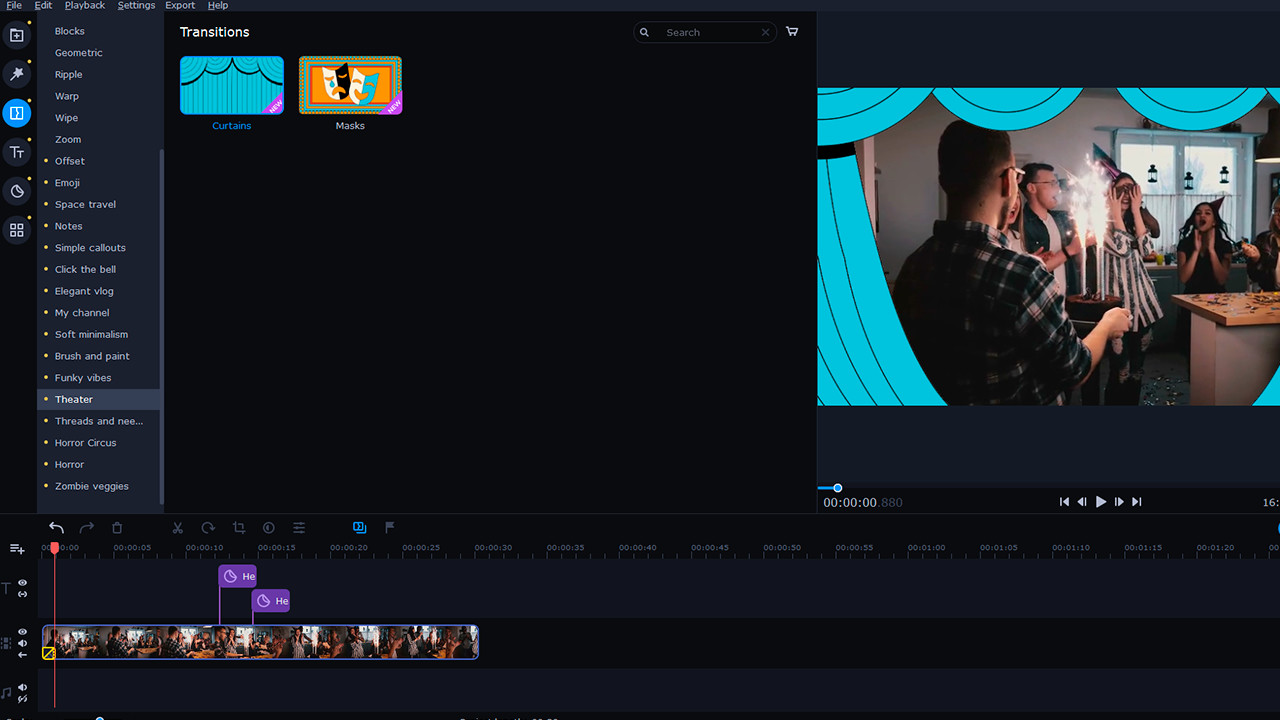 Movavi Video Suite 2022 - Creative Set screenshot 1