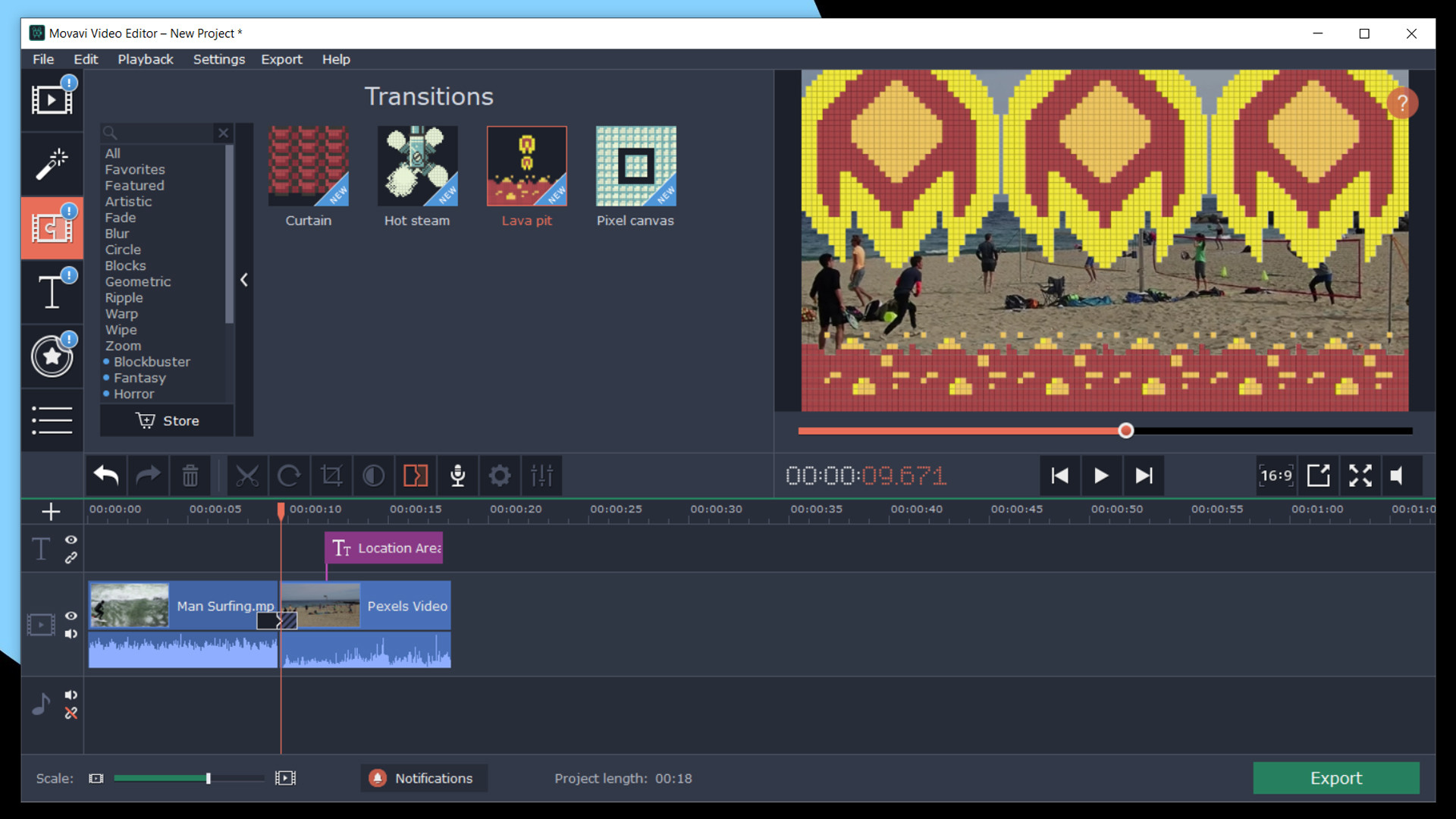Movavi Video Suite 2022 - Pixel Age Pack screenshot 1