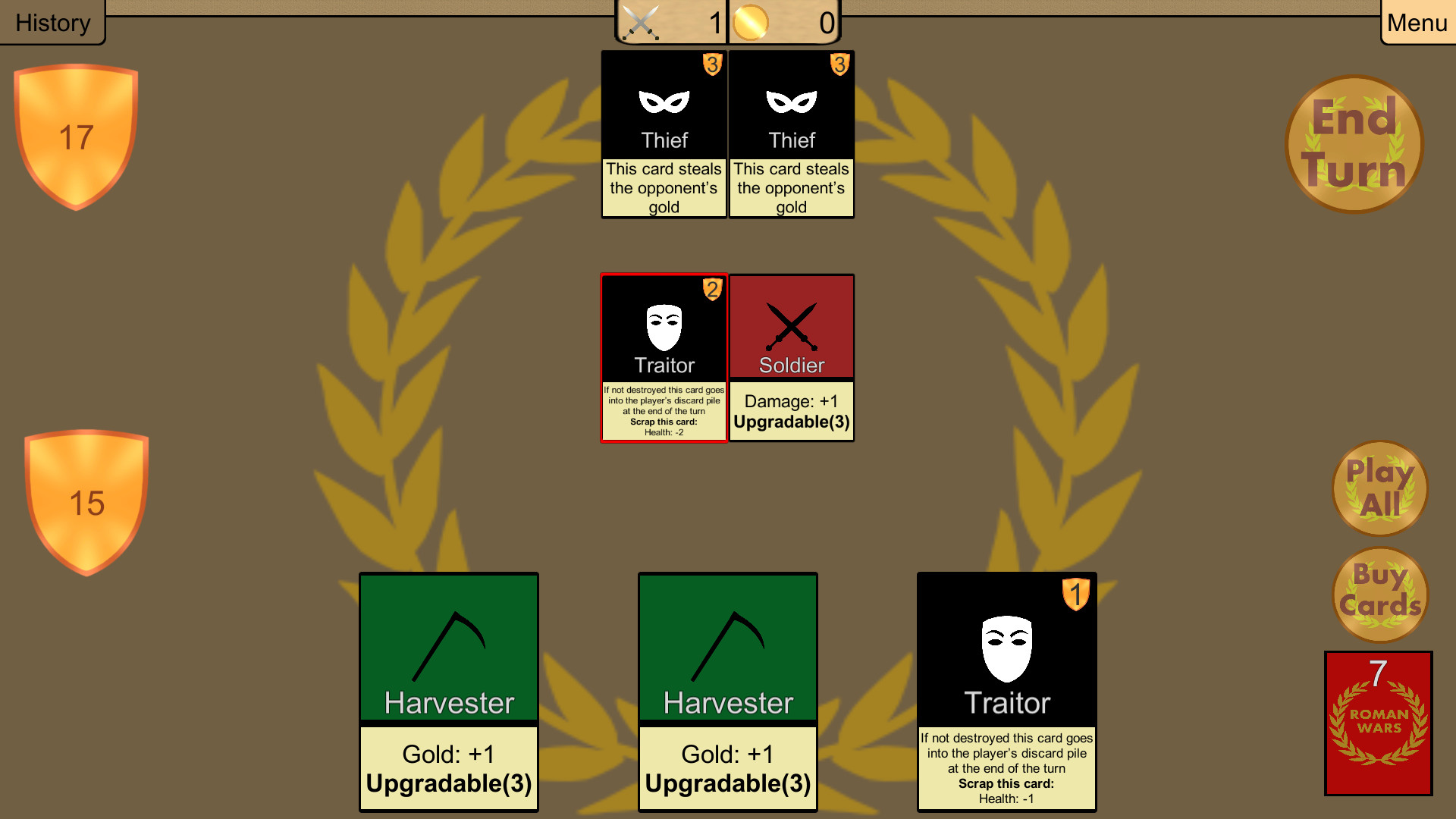 Roman Wars: Deck Building Game screenshot 5