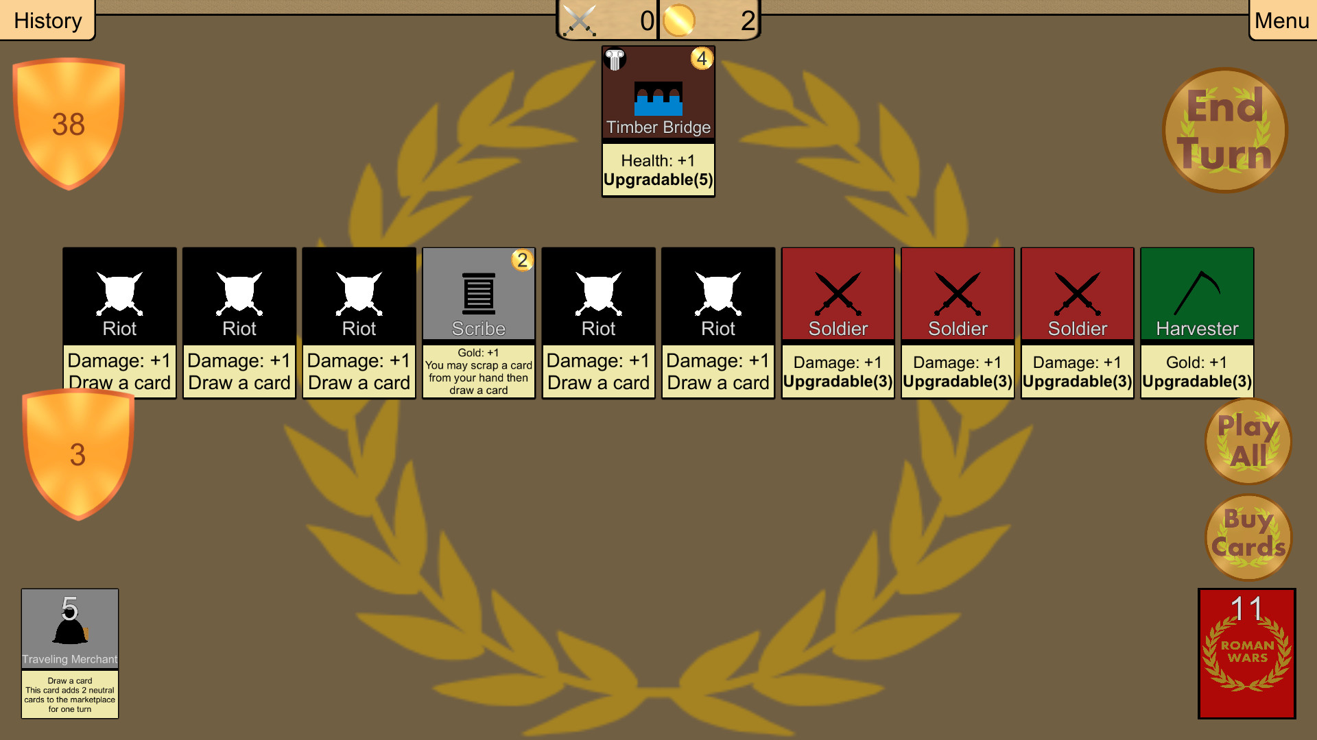 Roman Wars: Deck Building Game screenshot 7