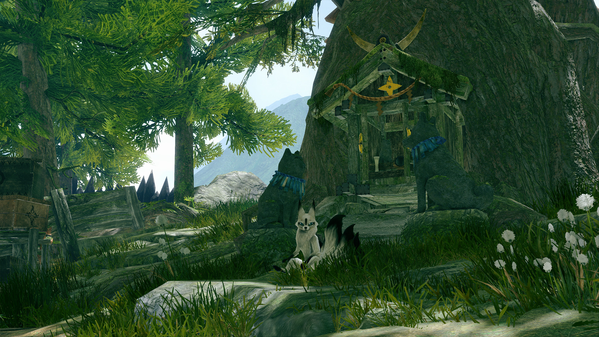 MONSTER HUNTER RISE - "Nine Tails" Palico layered armor set screenshot 3