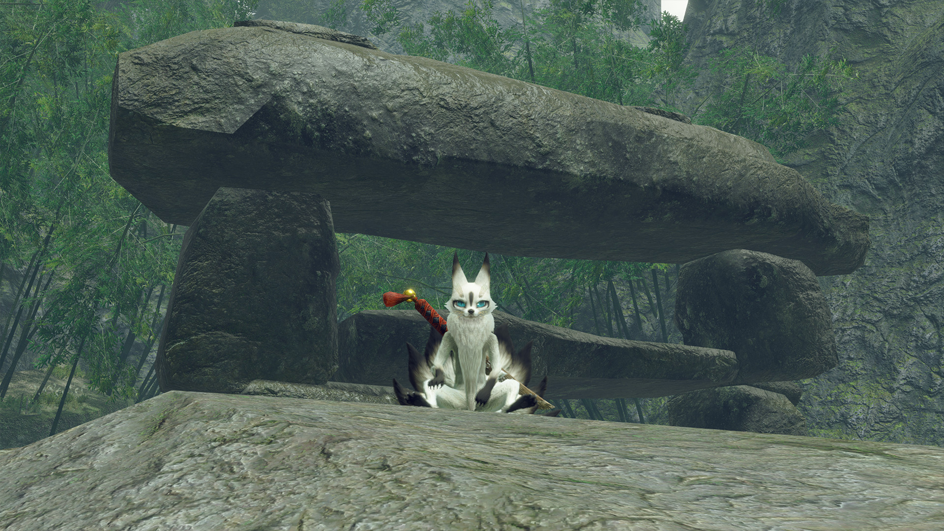 MONSTER HUNTER RISE - "Nine Tails" Palico layered armor set screenshot 5