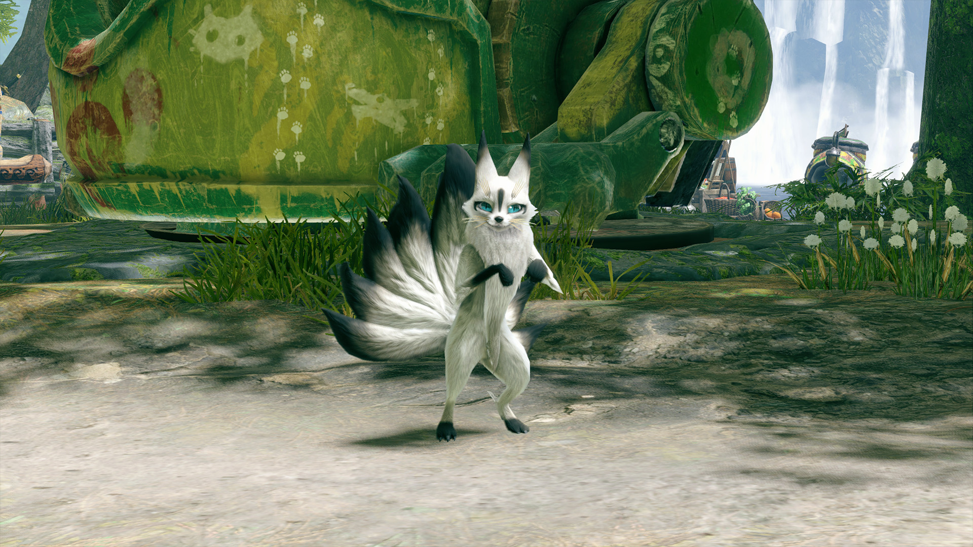 MONSTER HUNTER RISE - "Nine Tails" Palico layered armor set screenshot 4