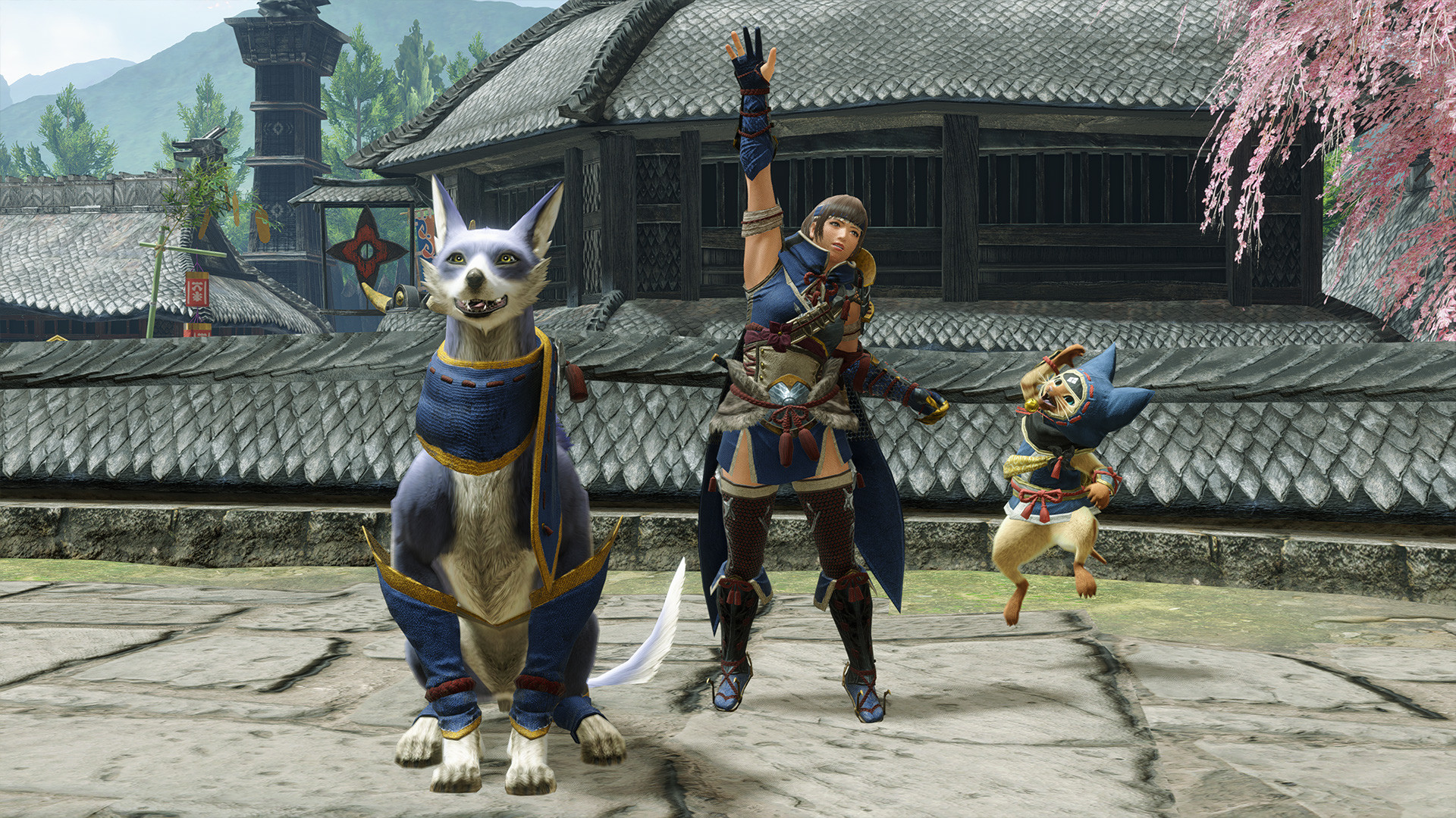 MONSTER HUNTER RISE - "High Five" gesture screenshot 2