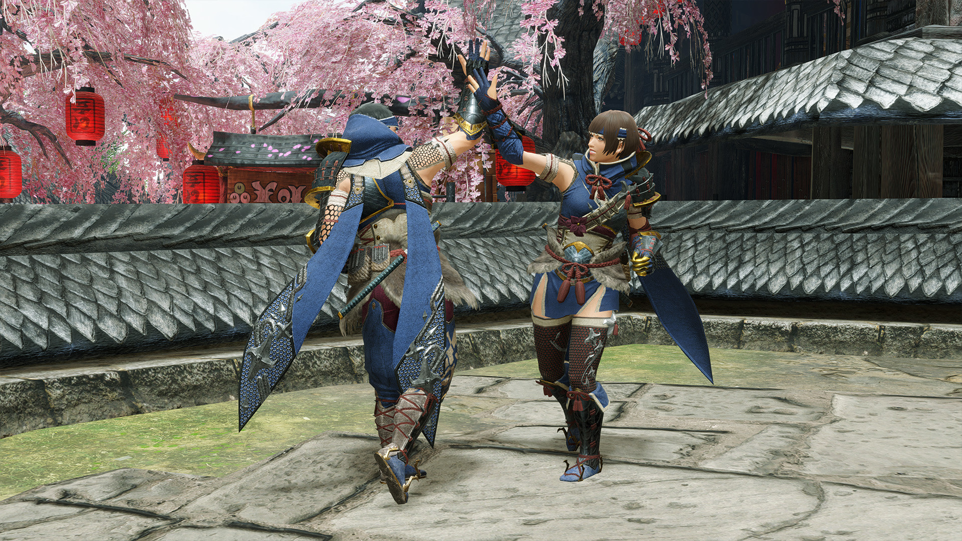 MONSTER HUNTER RISE - "High Five" gesture screenshot 1