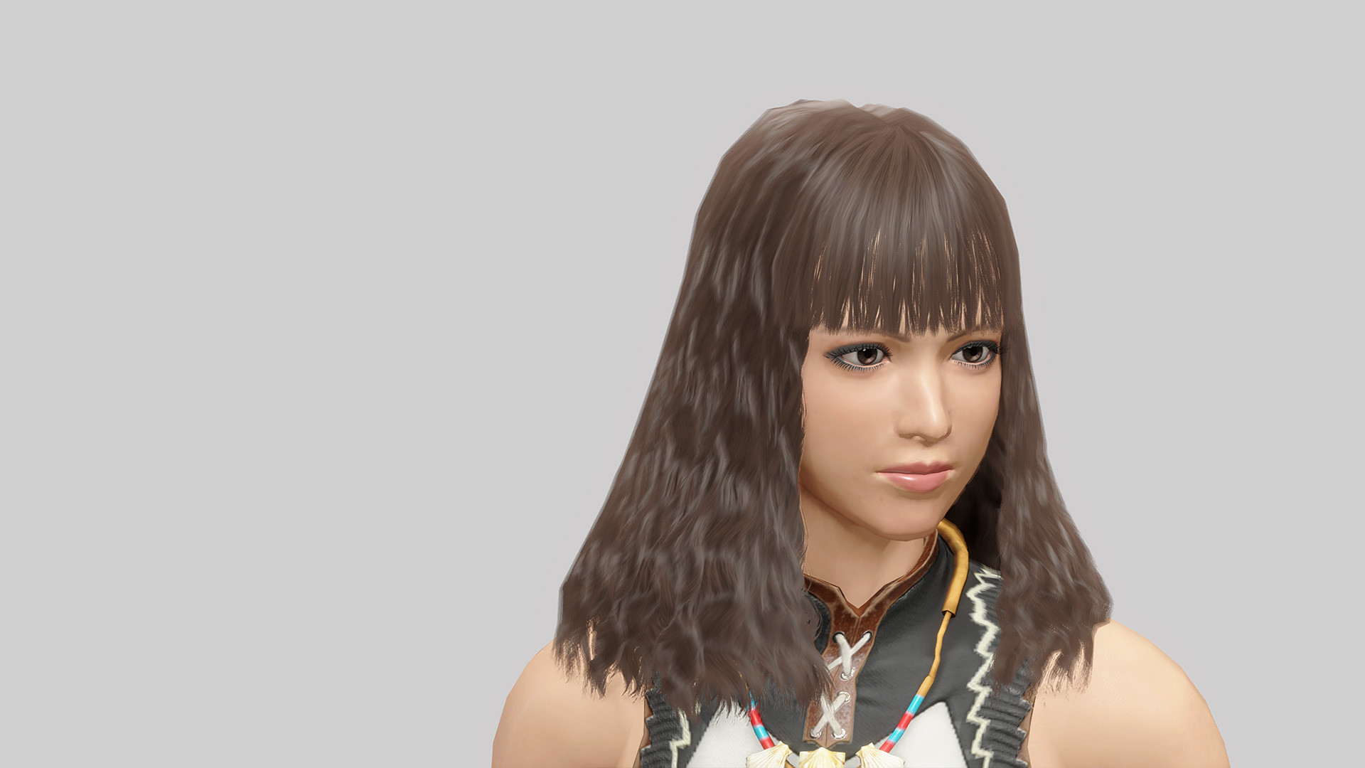 MONSTER HUNTER RISE - "Beachy Waves" hairstyle screenshot 2