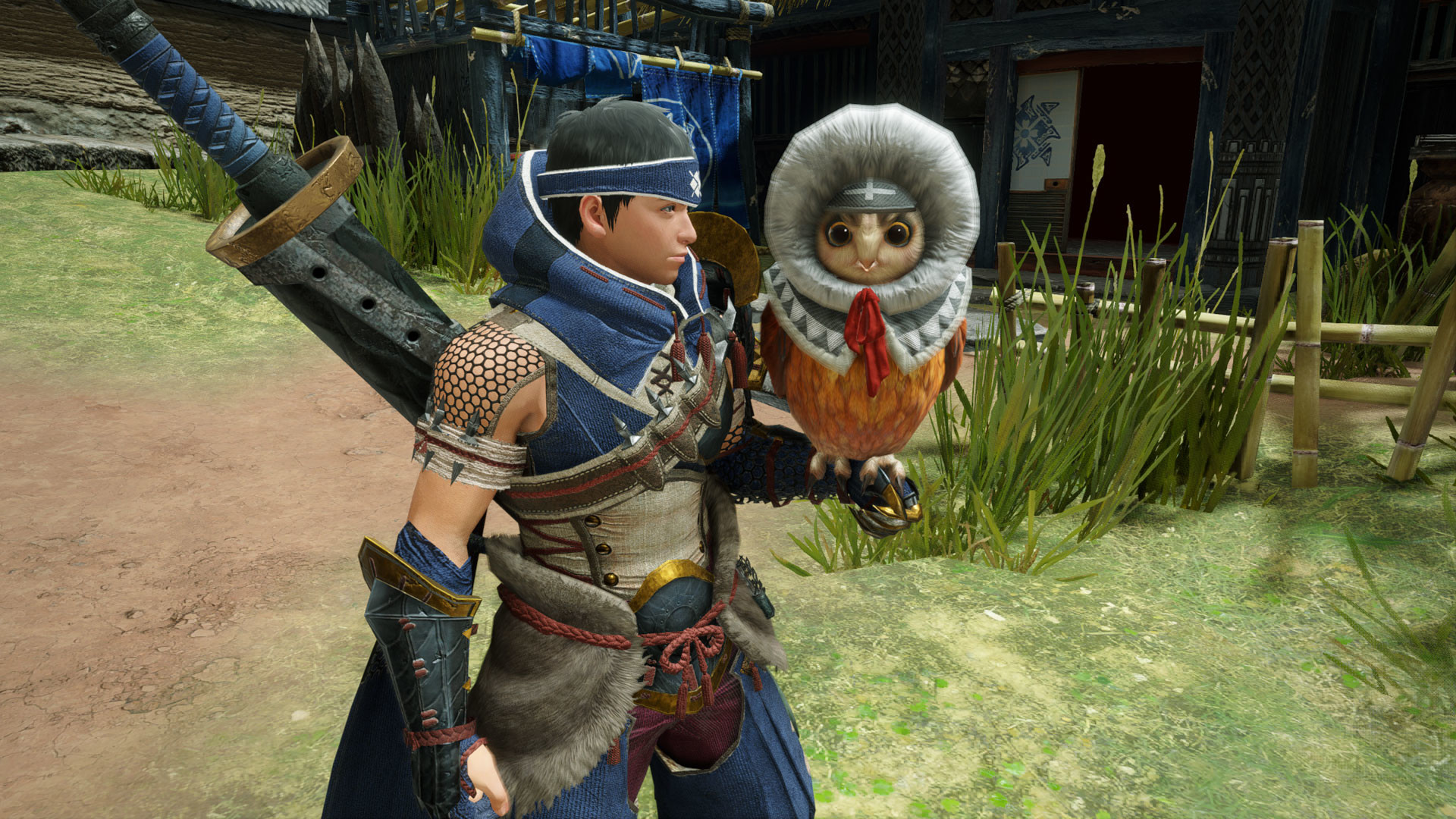 MONSTER HUNTER RISE - "Fluffy Hood" Cohoot outfit screenshot 1