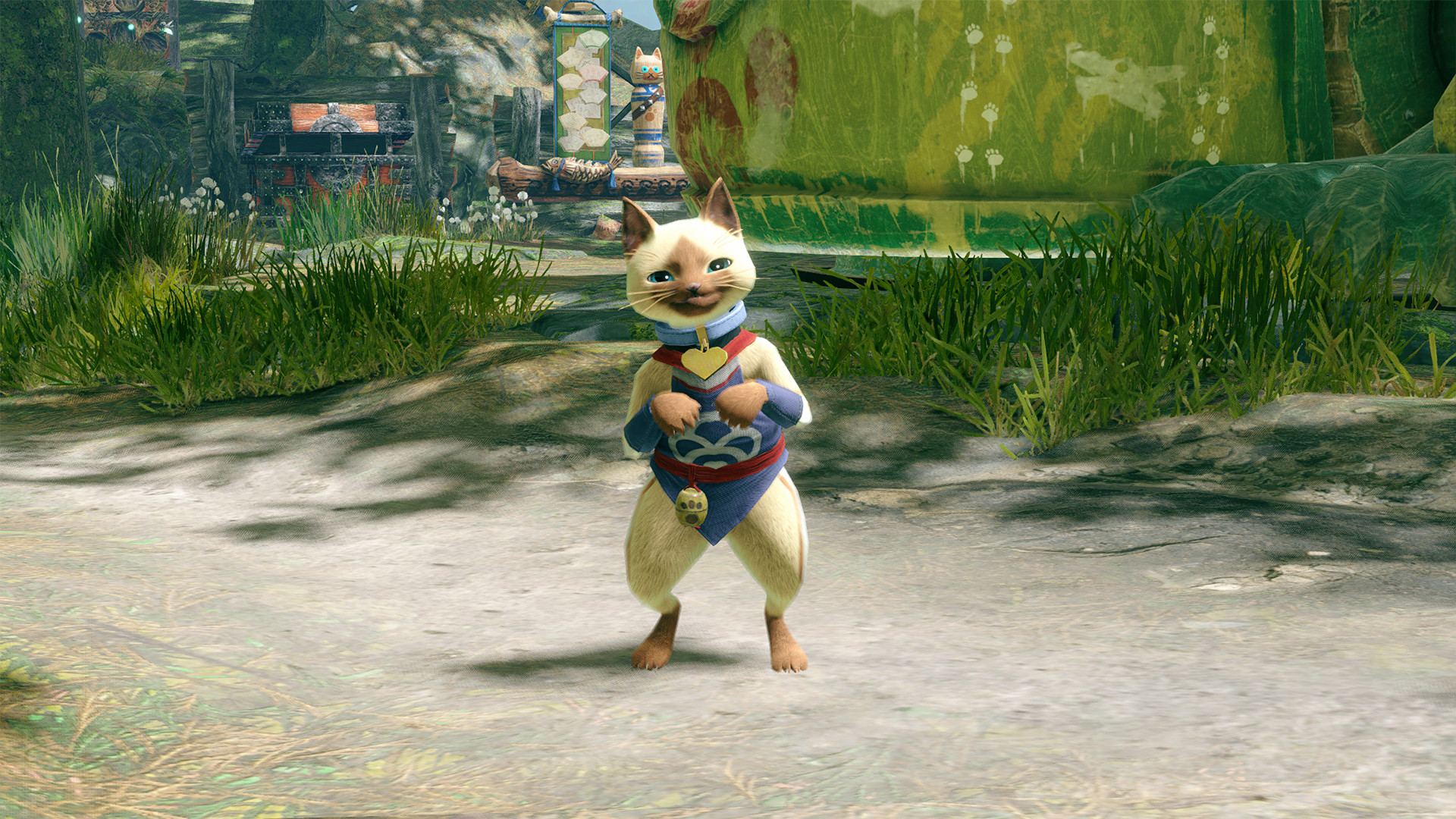 MONSTER HUNTER RISE - "Heart Collar" Palico layered armor piece screenshot 1