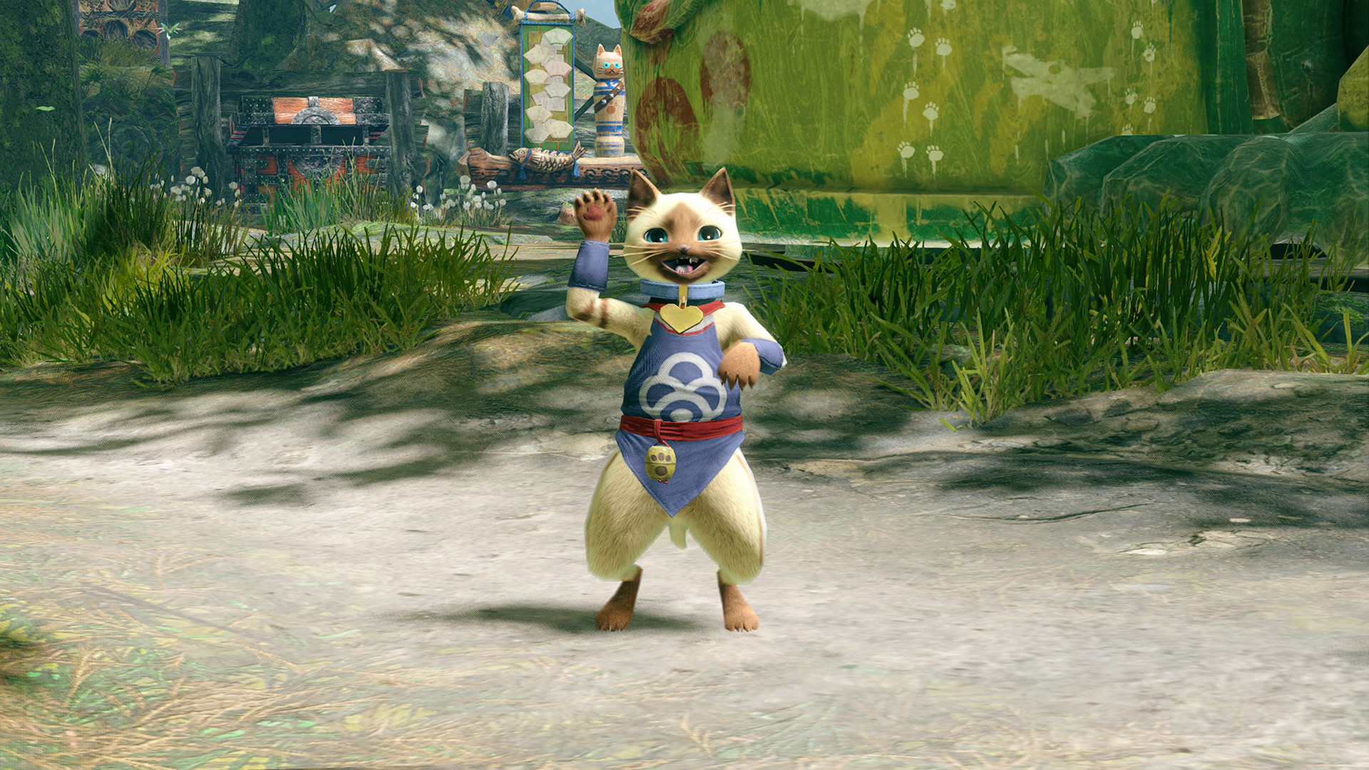 MONSTER HUNTER RISE - "Heart Collar" Palico layered armor piece screenshot 2