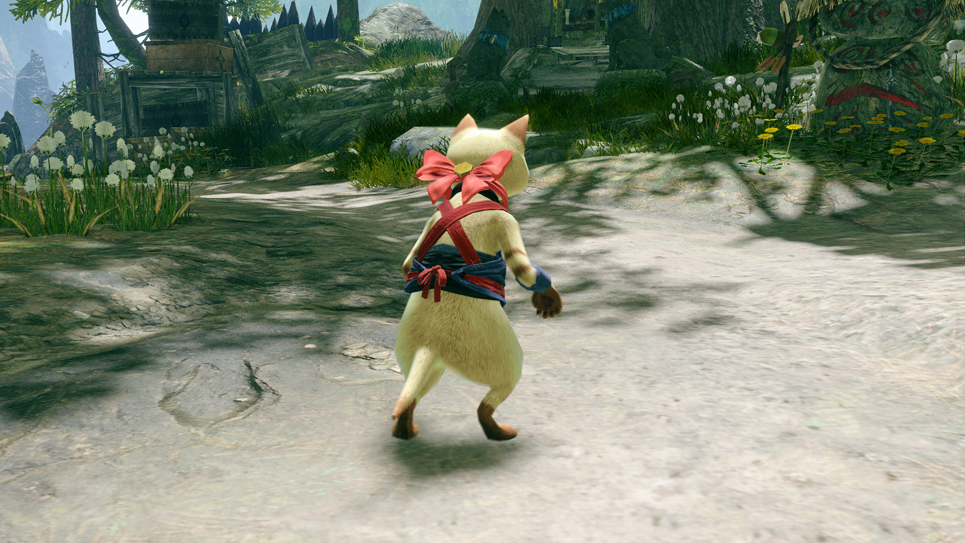 MONSTER HUNTER RISE - "Bow Collar" Palico layered armor piece screenshot 3