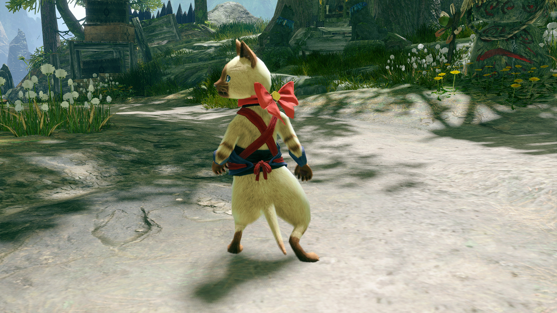 MONSTER HUNTER RISE - "Bow Collar" Palico layered armor piece screenshot 2