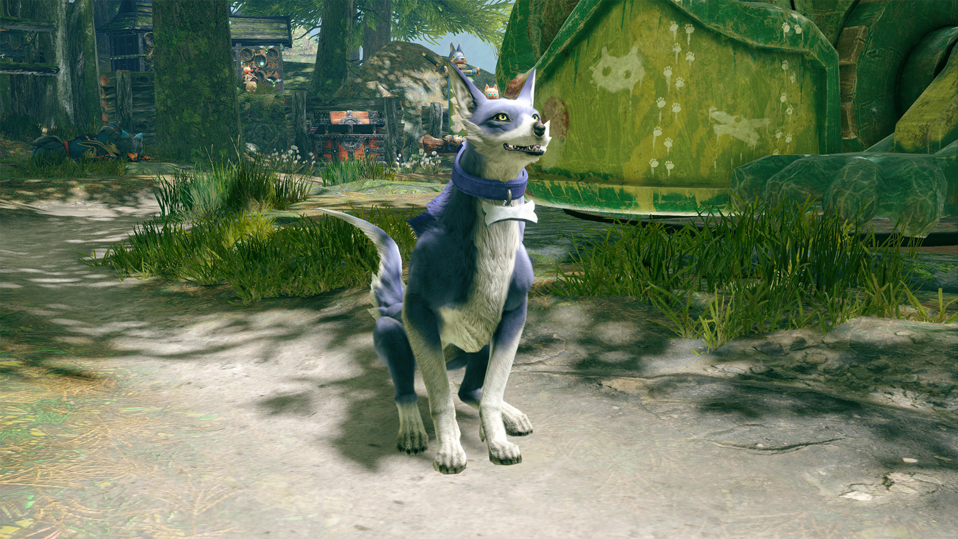 MONSTER HUNTER RISE - "Bone Collar" Palamute layered armor piece screenshot 1