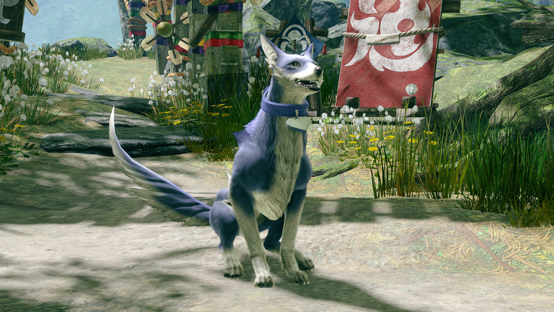 MONSTER HUNTER RISE - "Heart Collar" Palamute layered armor piece screenshot 1