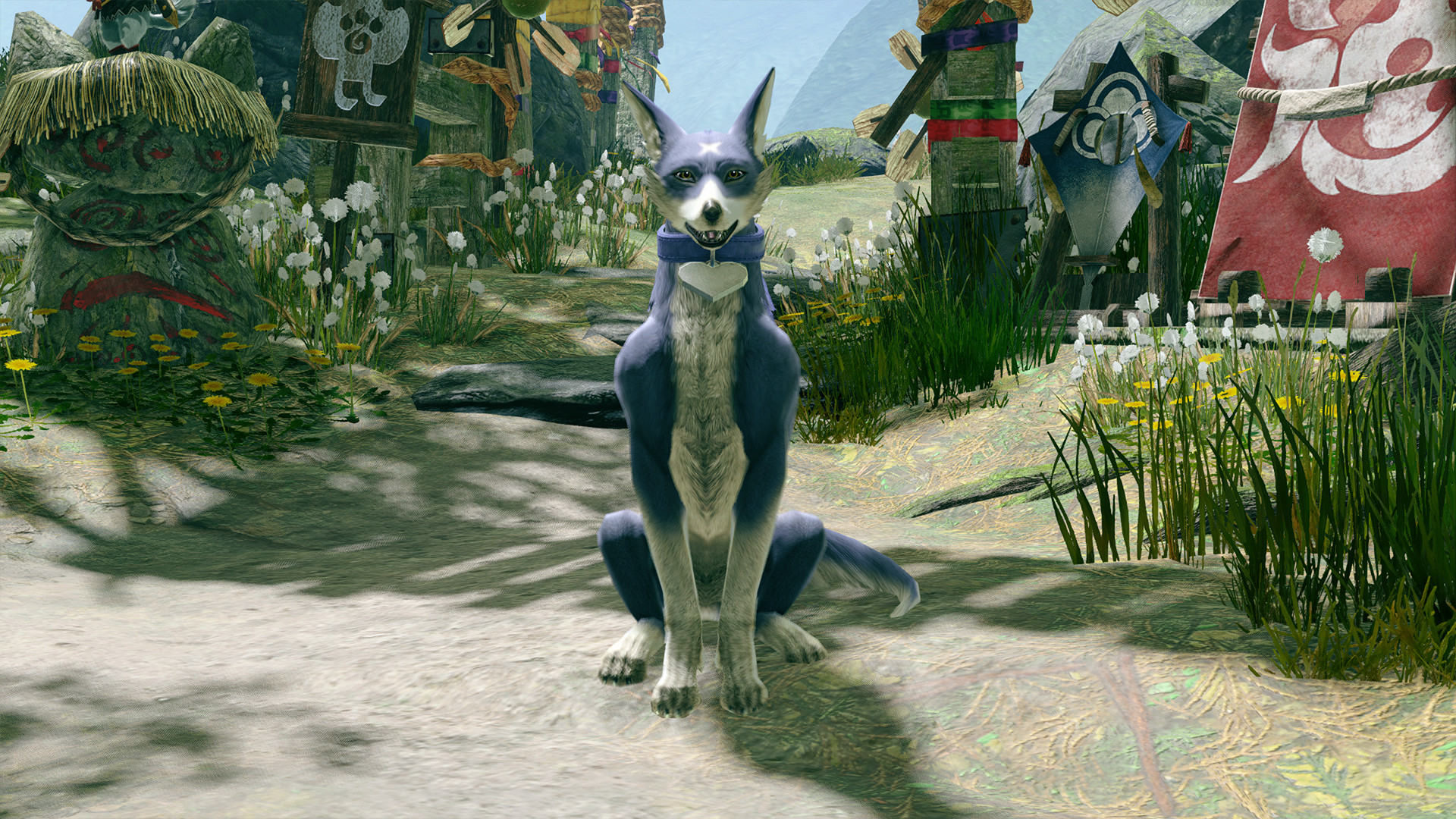 MONSTER HUNTER RISE - "Heart Collar" Palamute layered armor piece screenshot 2