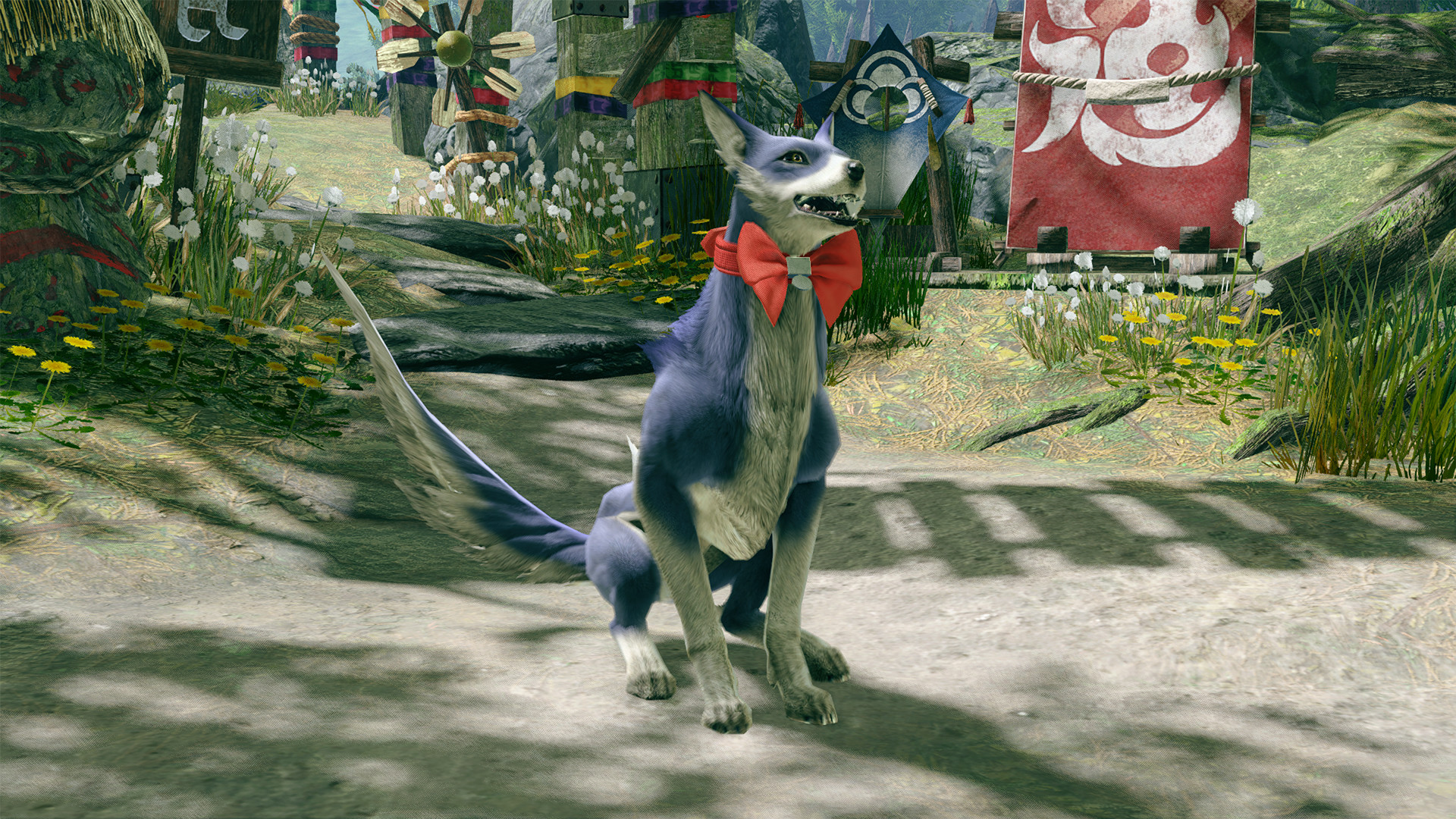 MONSTER HUNTER RISE - "Bow Collar" Palamute layered armor piece screenshot 1