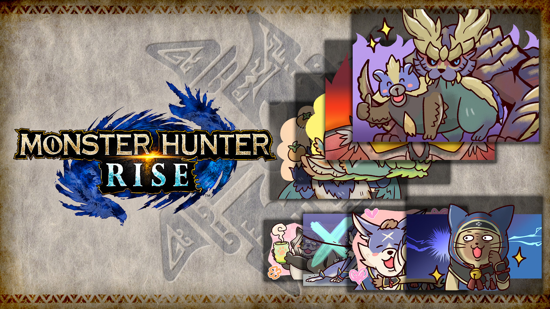 MONSTER HUNTER RISE - "Special Stickers 1" Sticker set screenshot 1