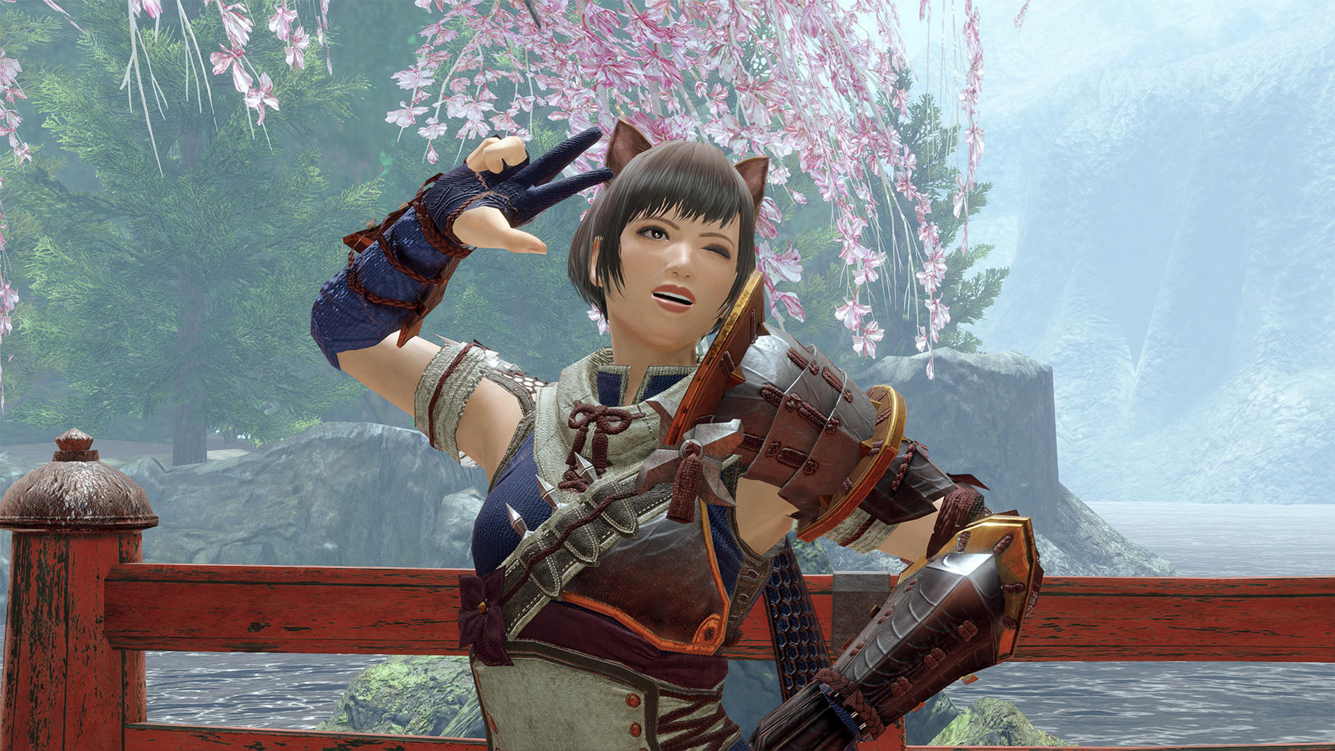 MONSTER HUNTER RISE - "Felyne Ears" Hunter layered armor piece screenshot 1