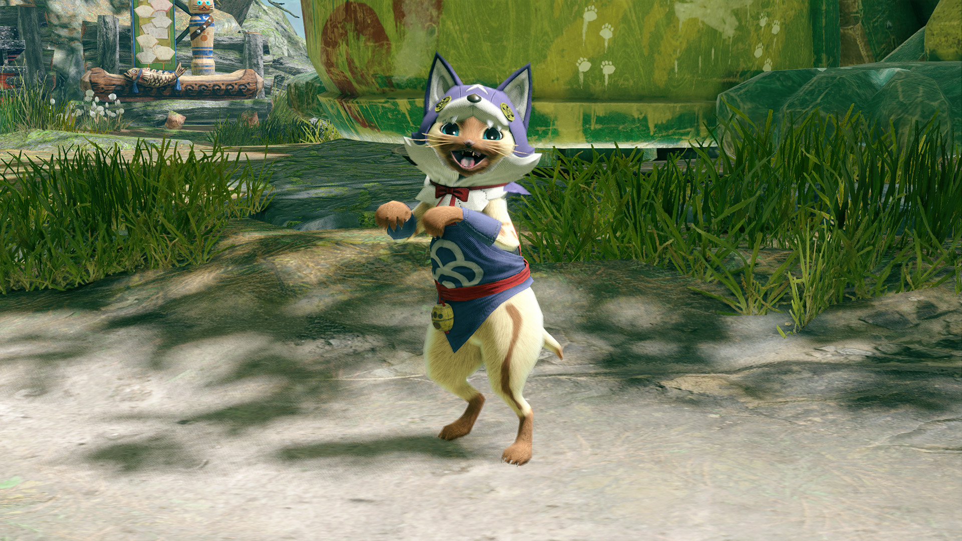MONSTER HUNTER RISE - "Canyne Mask" Palico layered armor piece screenshot 2
