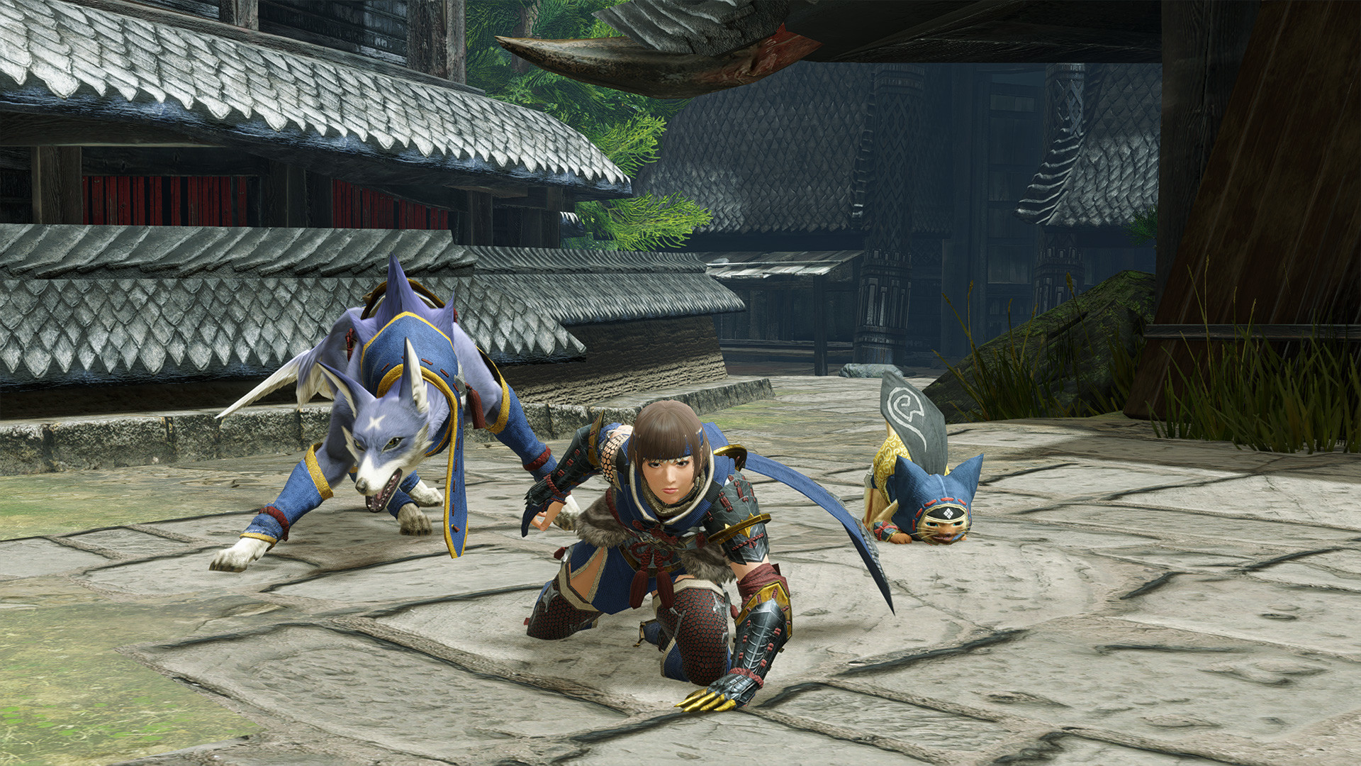 MONSTER HUNTER RISE - "Hide" Pose Set screenshot 1