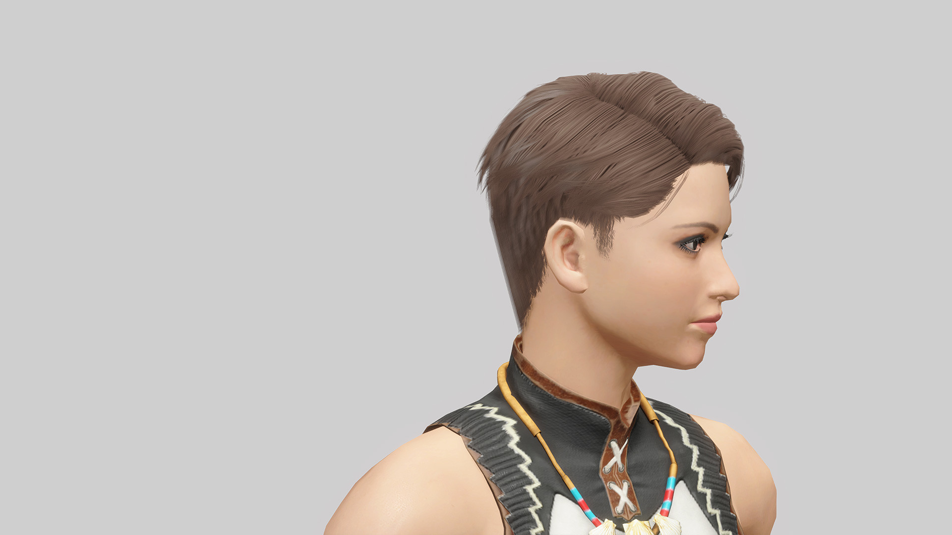MONSTER HUNTER RISE - "Noble Short" hairstyle screenshot 2