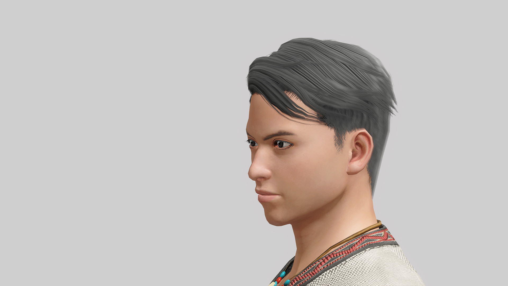 MONSTER HUNTER RISE - "Noble Short" hairstyle screenshot 1