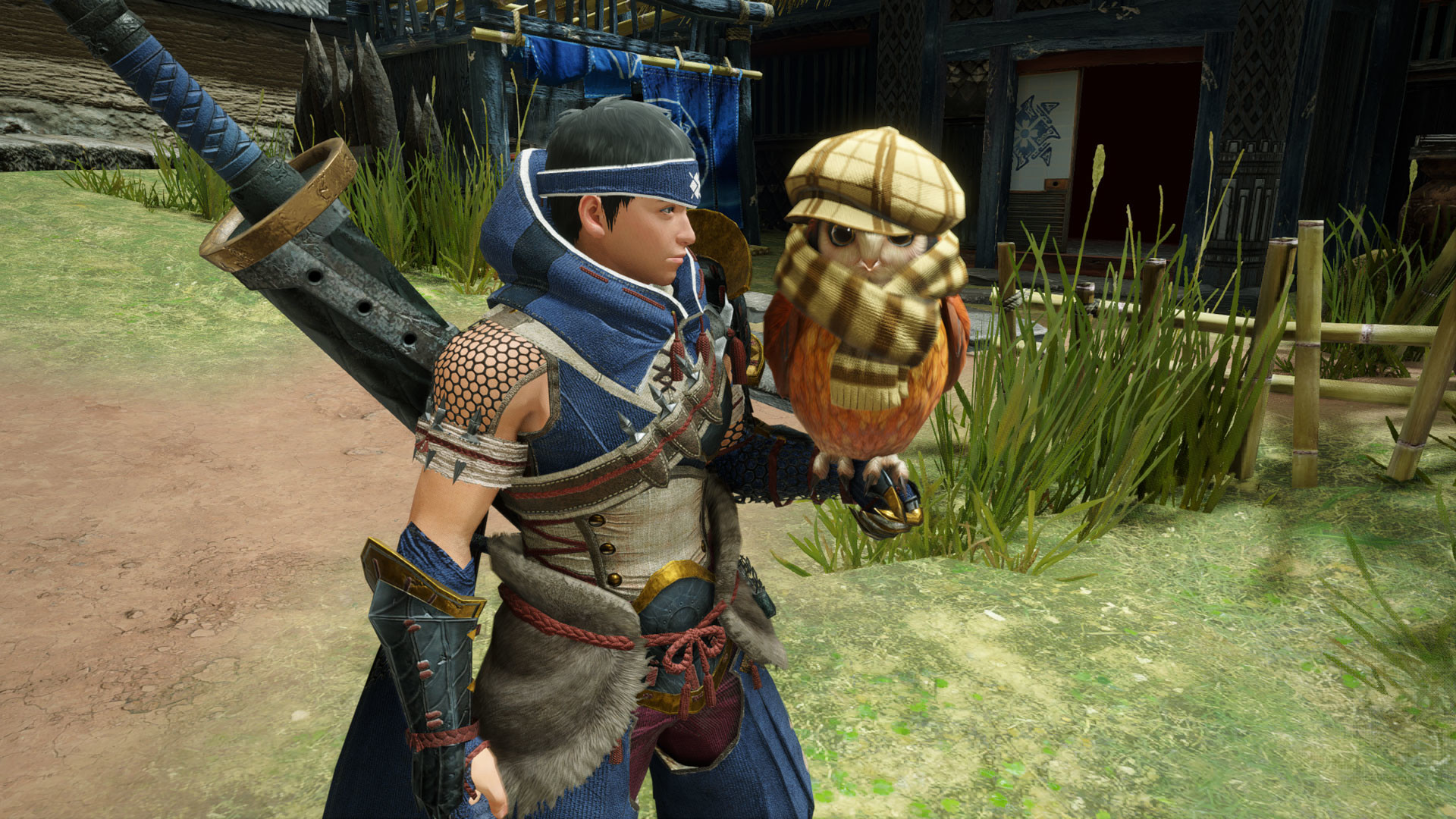 MONSTER HUNTER RISE - "Out on the Hunt" Cohoot outfit screenshot 1