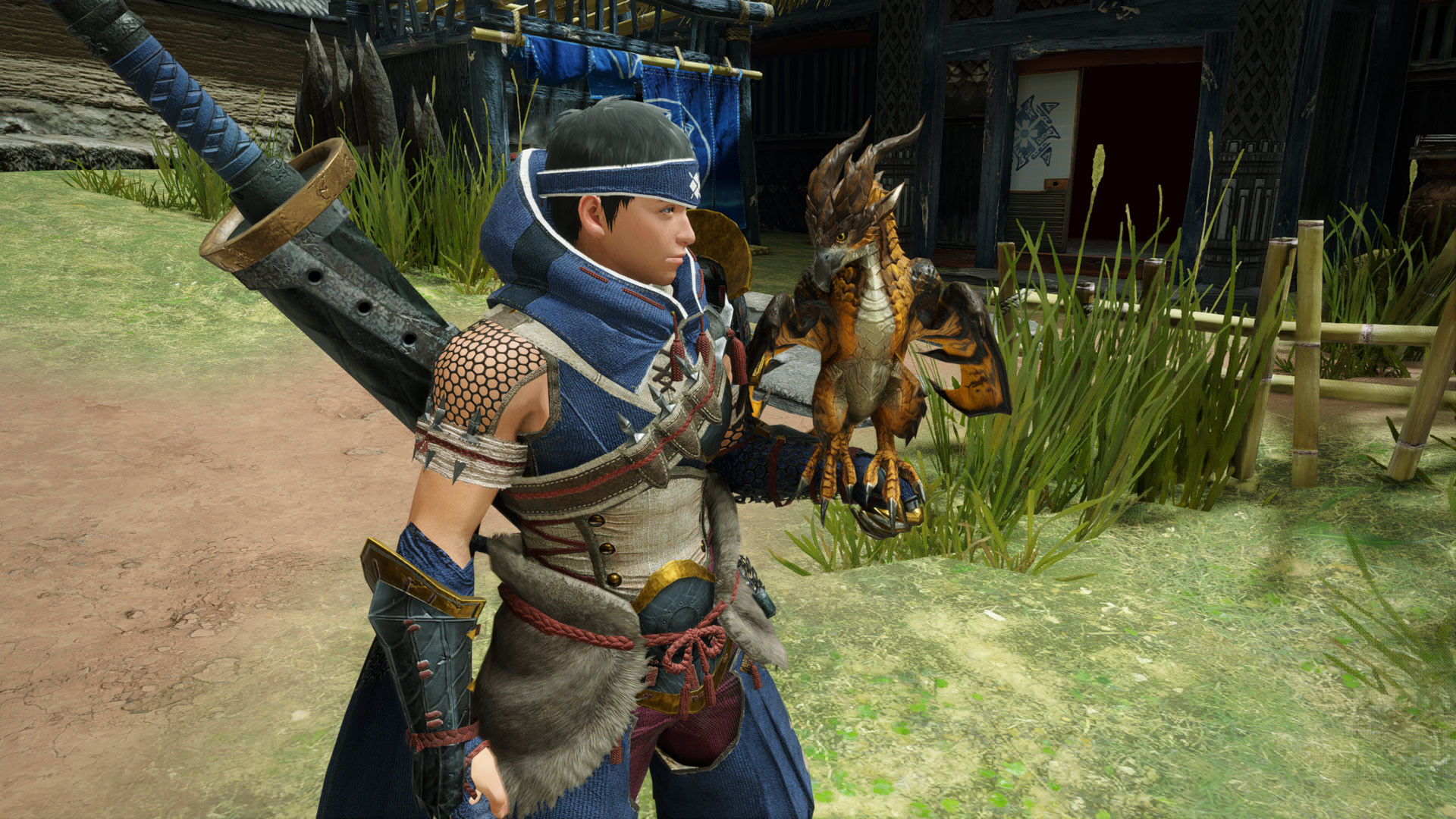 MONSTER HUNTER RISE - "Li'l Wingdrake" Cohoot outfit screenshot 1