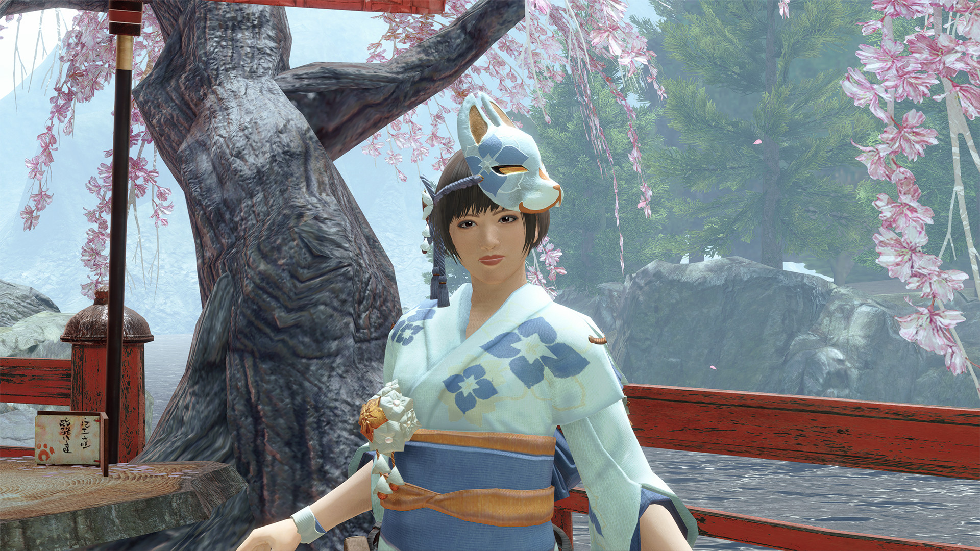 MONSTER HUNTER RISE - "Floral Mask" Hunter layered armor piece screenshot 1