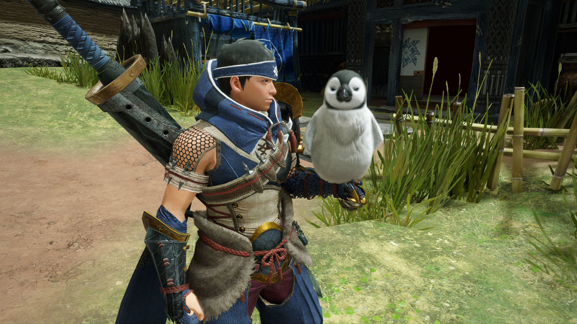 MONSTER HUNTER RISE - "Puffy Penguin" Cohoot outfit screenshot 1