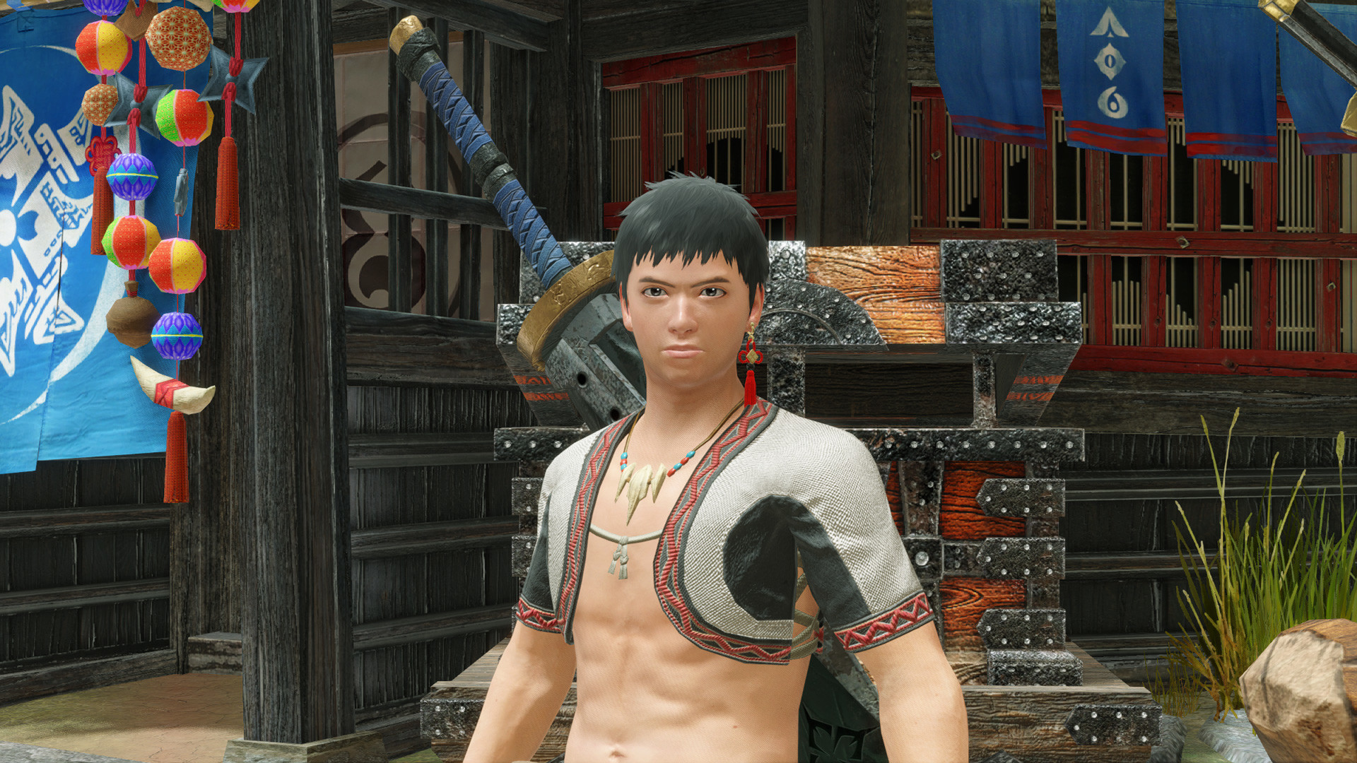 MONSTER HUNTER RISE - "Gorgeous Earrings" Hunter layered armor piece screenshot 1