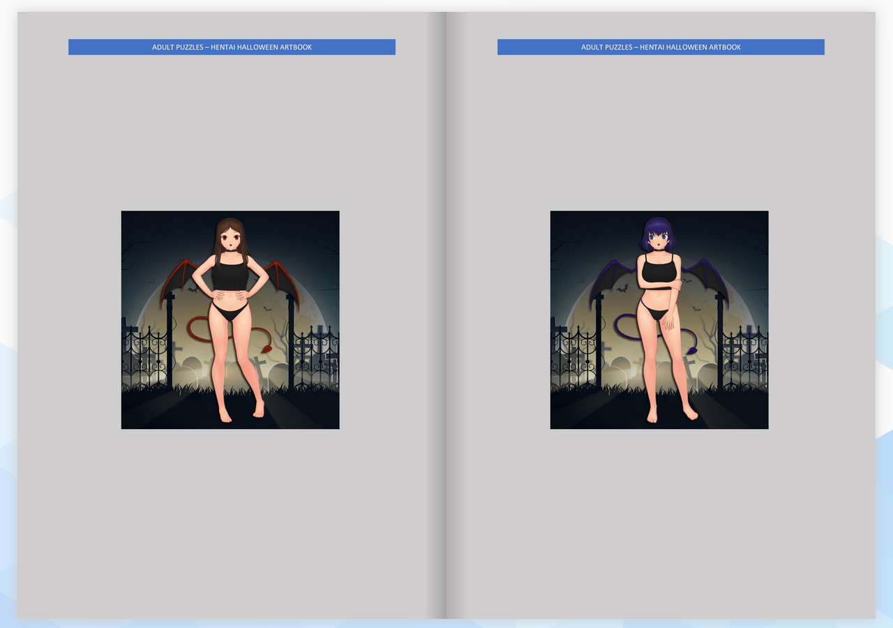 Adult Puzzles - Hentai Halloween ArtBook screenshot 1