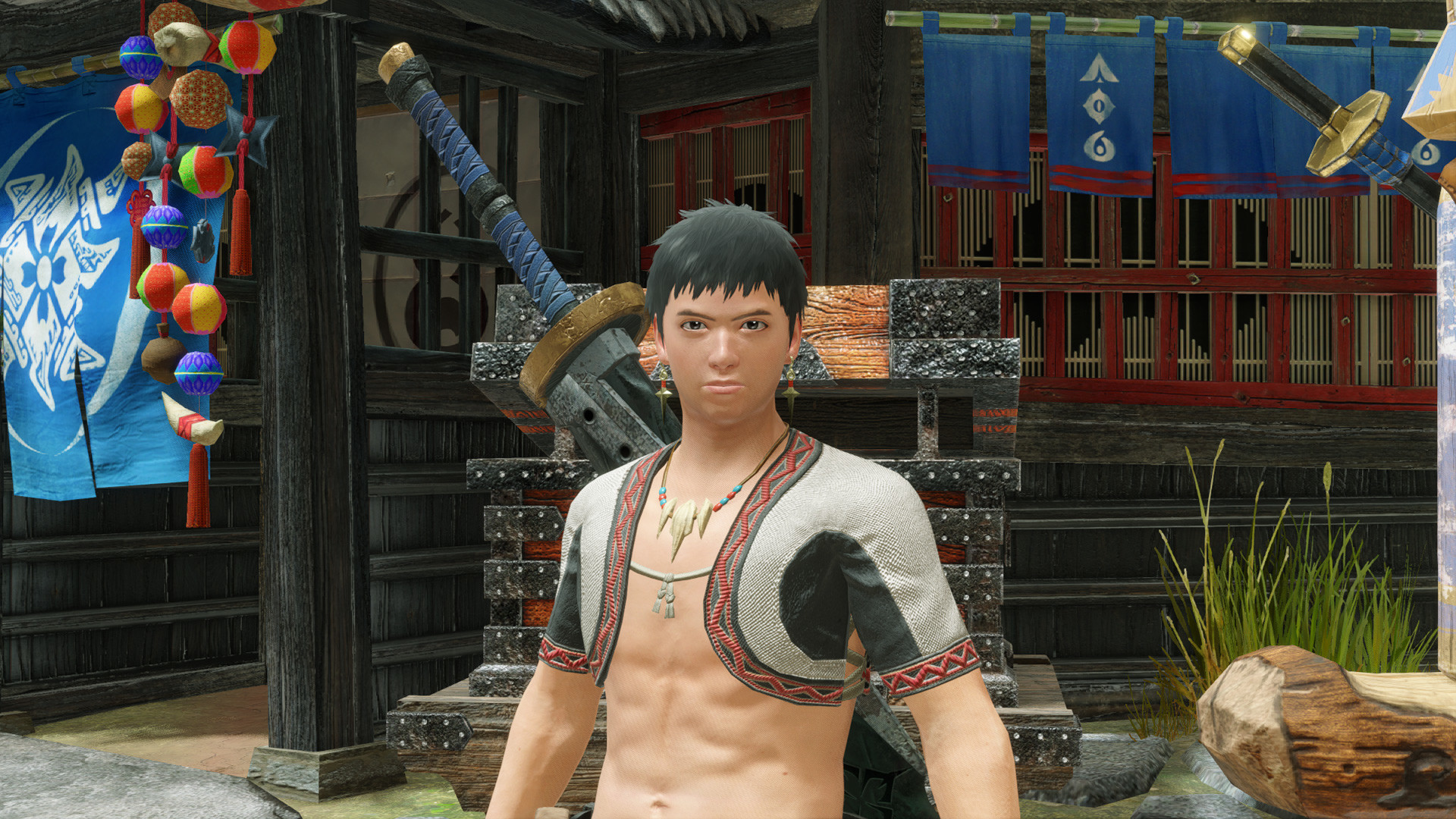 MONSTER HUNTER RISE - "Kunai Earrings" Hunter layered armor piece screenshot 1